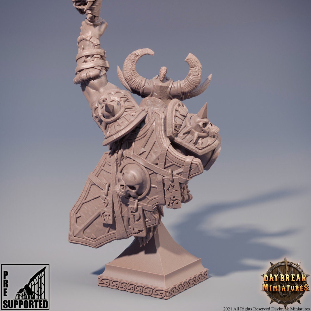 Marauder Proponezius Bust | DayBreak Miniatures | Compatible with D&D/AOS | Fantasy | Tabletop