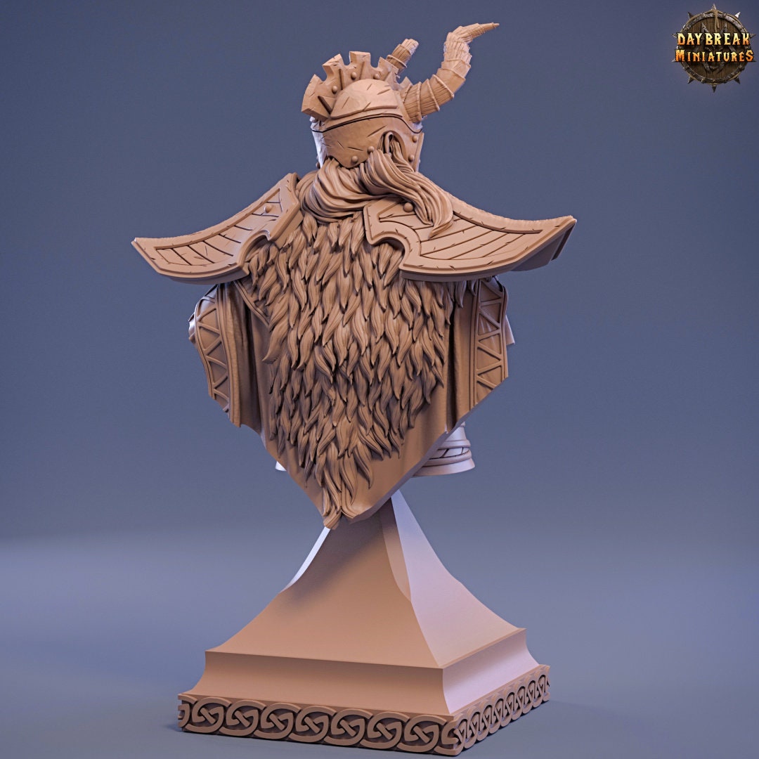 Tiefling Damien Bust | DayBreak Miniatures | Compatible with D&D/AOS | Fantasy | Tabletop