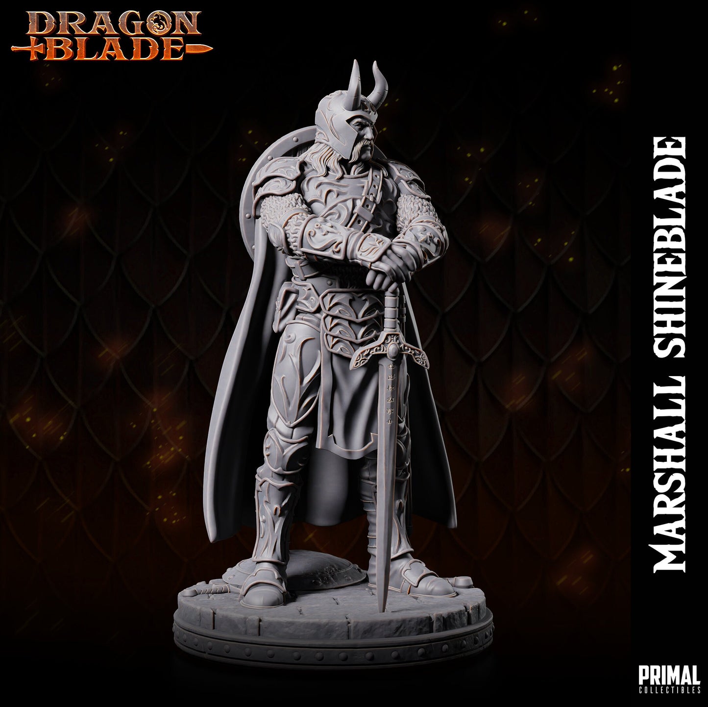 Marshall ShineBlade Knight | Primal Collectibles | Compatible with D&D/AoS | Fantasy
