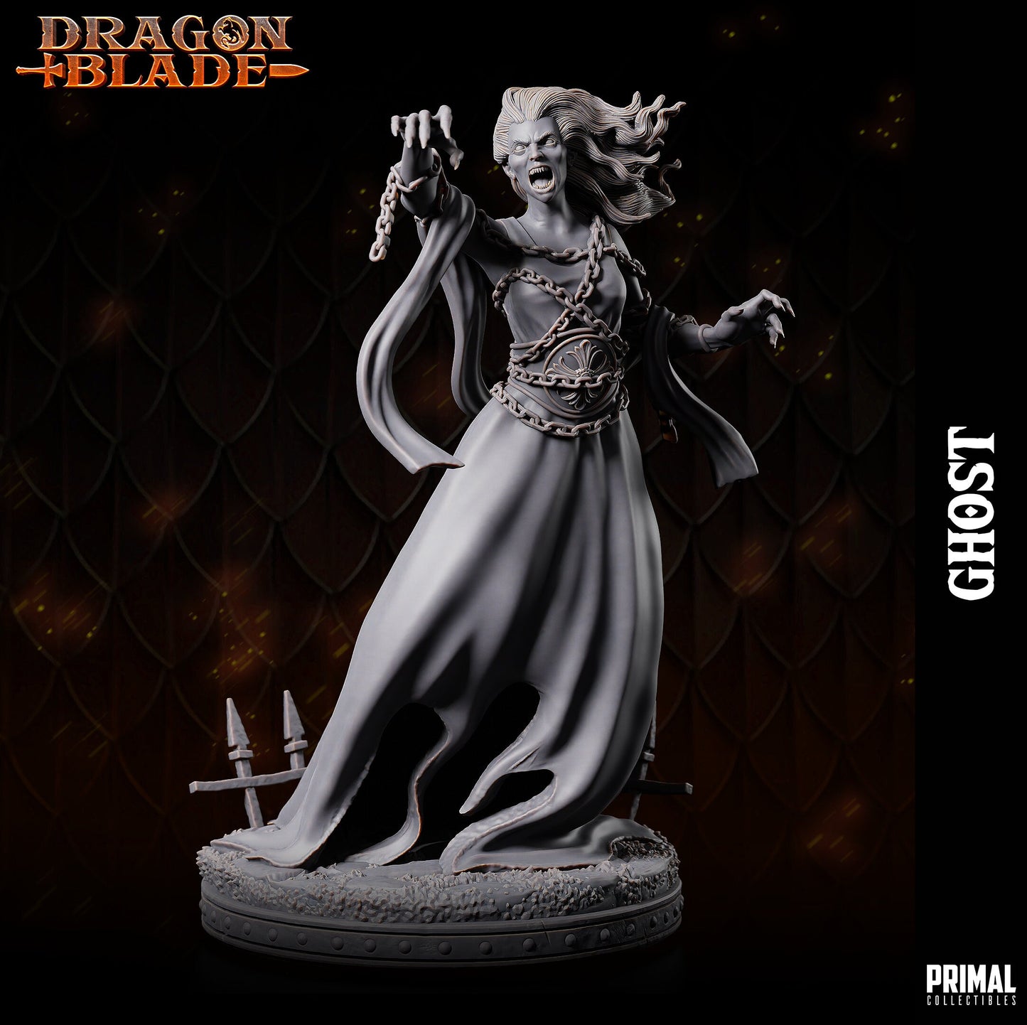 Female Ghost | Primal Collectibles | Compatible with D&D/AoS | Fantasy