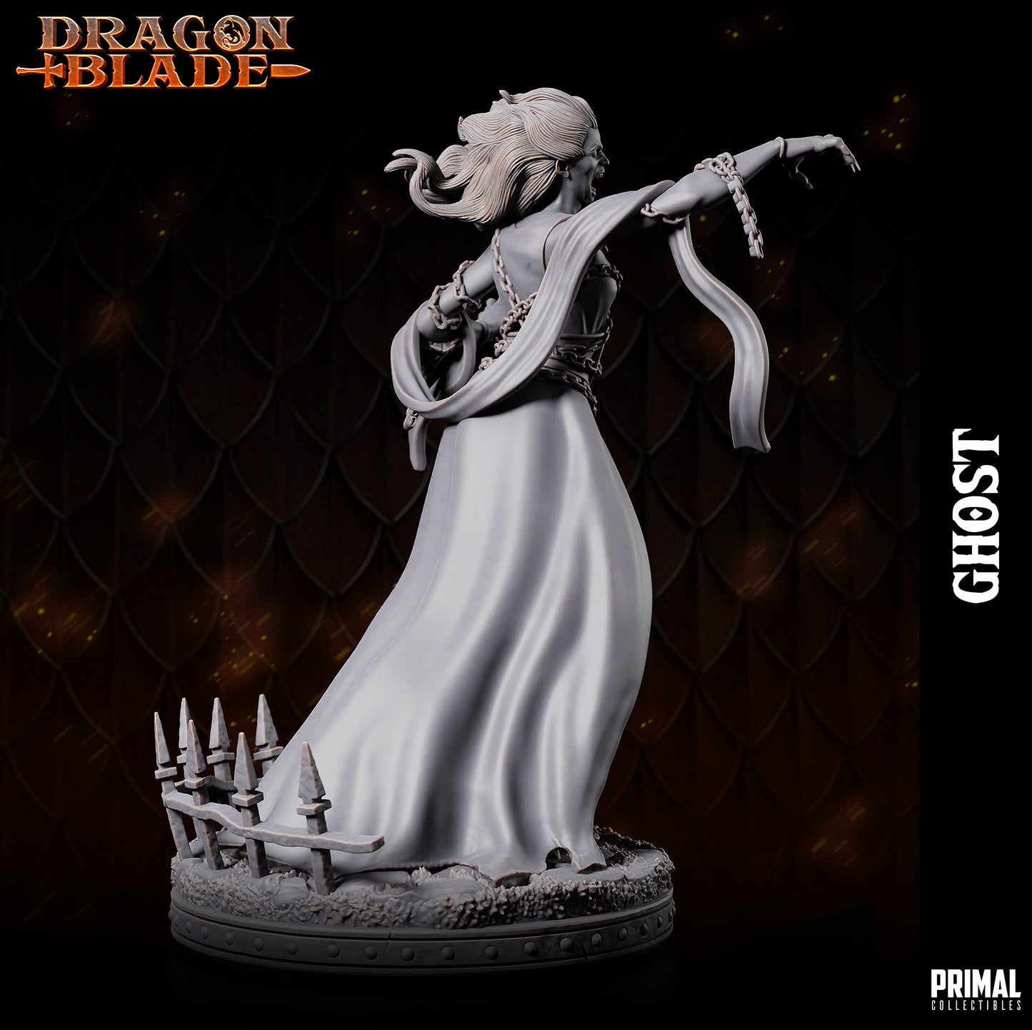 Female Ghost | Primal Collectibles | Compatible with D&D/AoS | Fantasy