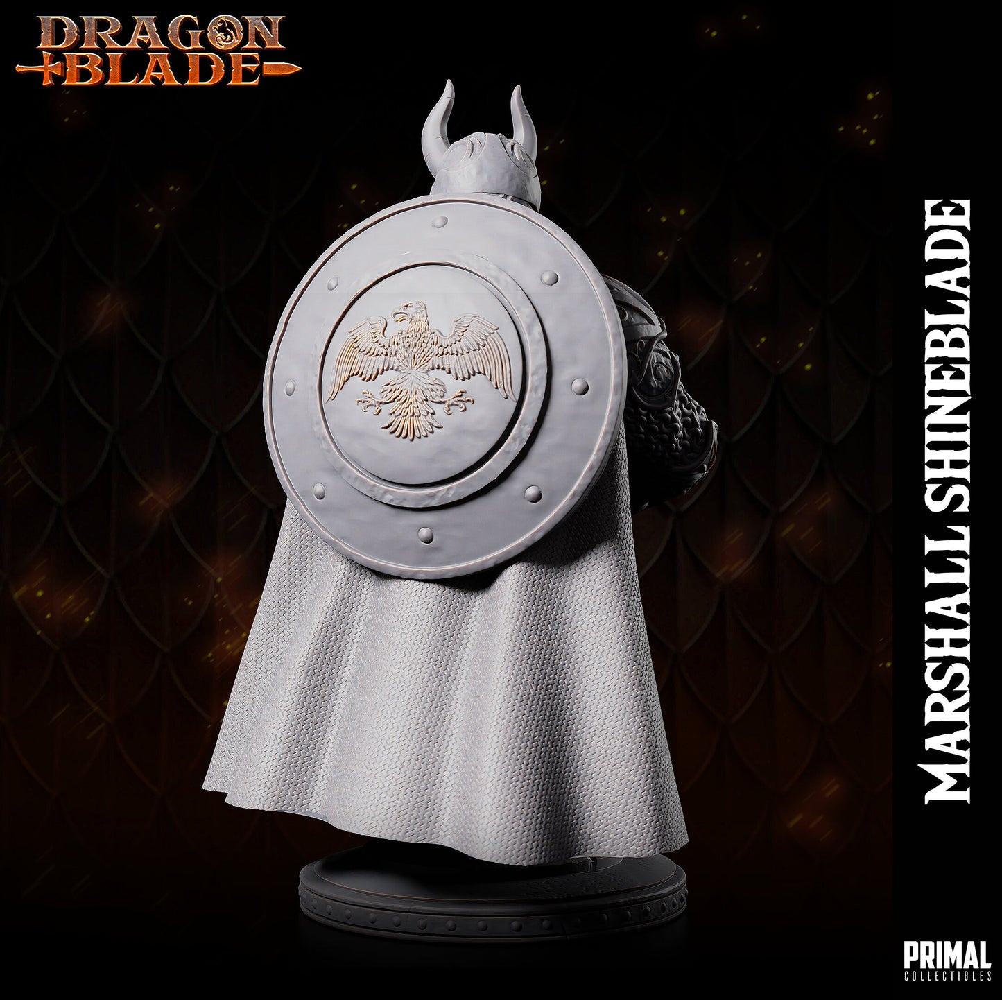 Marshall ShineBlade Bust | Primal Collectibles | Compatible with D&D/AoS | Fantasy