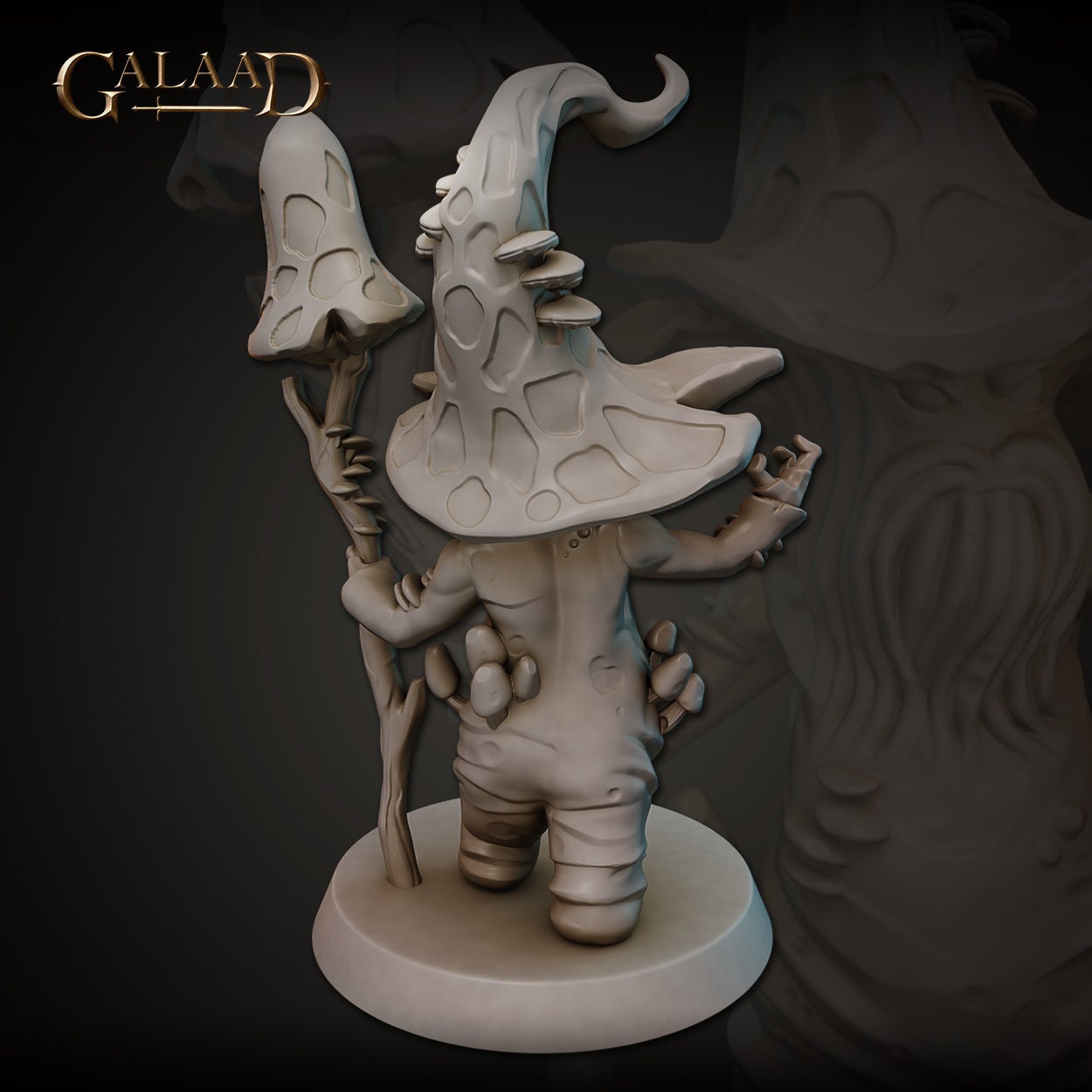 Myconid Wizard | Galaad Miniatures | Compatible with D&D/AoS | Fantasy | Tabletop RPG