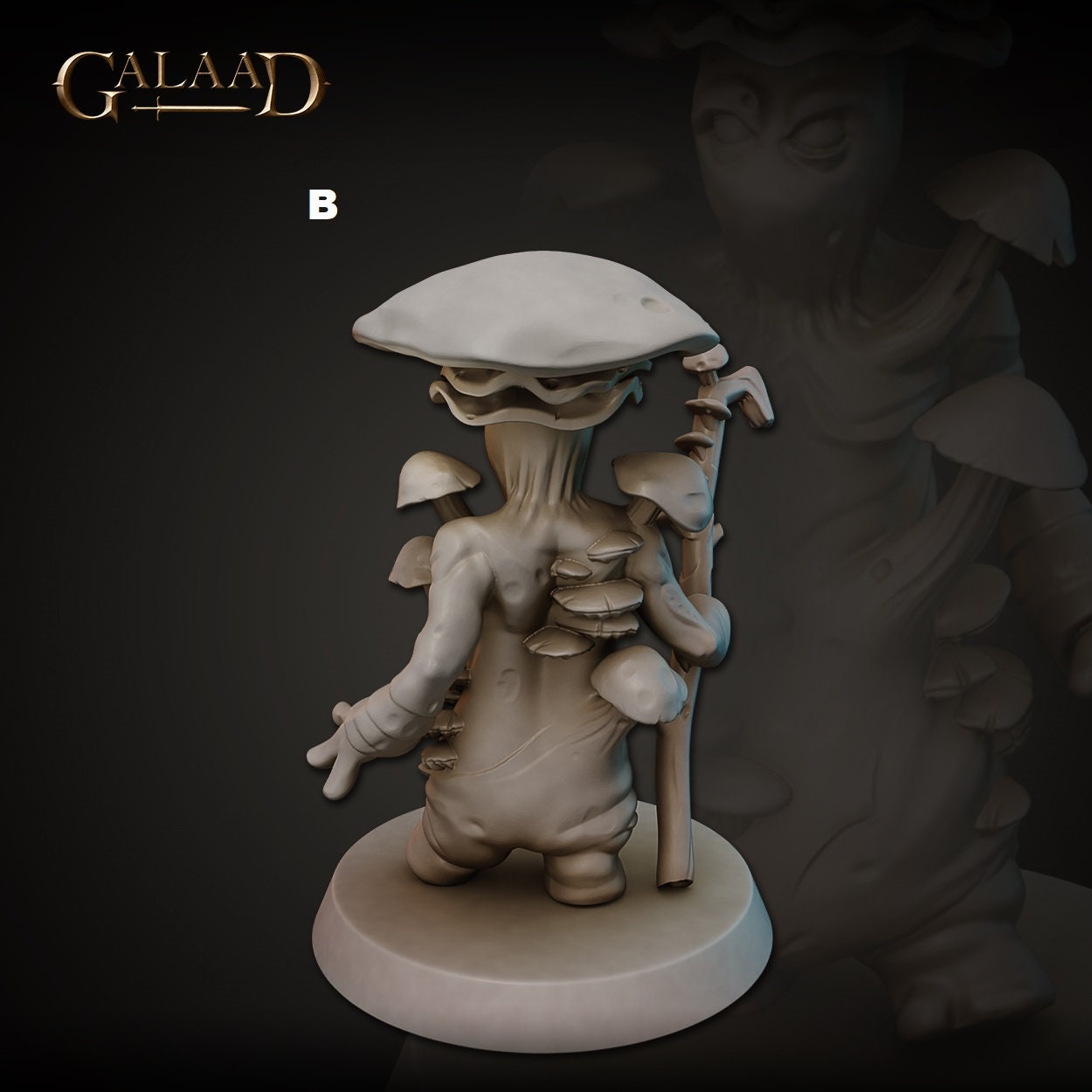 Myconid Druid | Galaad Miniatures | Compatible with D&D/AoS | Fantasy | Tabletop RPG