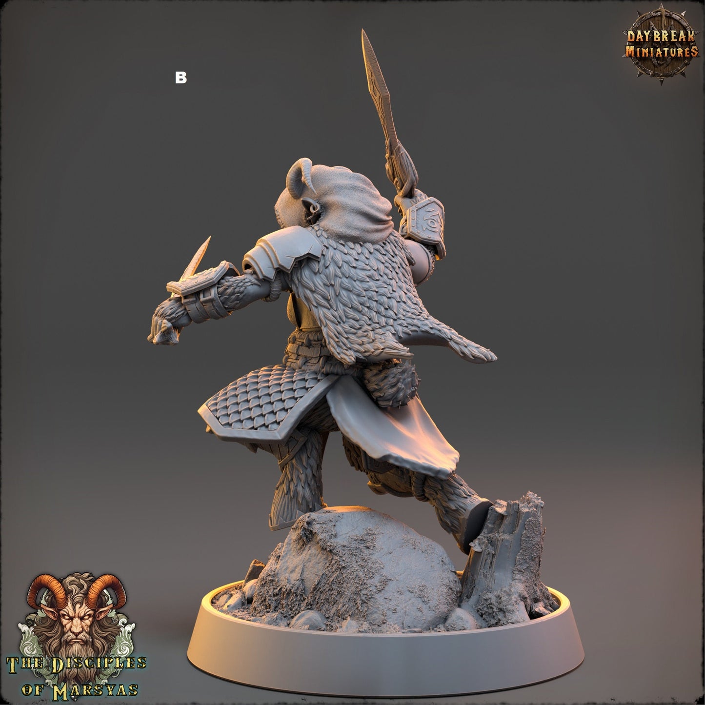 Marsyas Satyrs Female Warriors | DayBreak Miniatures | Compatible with D&D/AOS | Fantasy | Tabletop