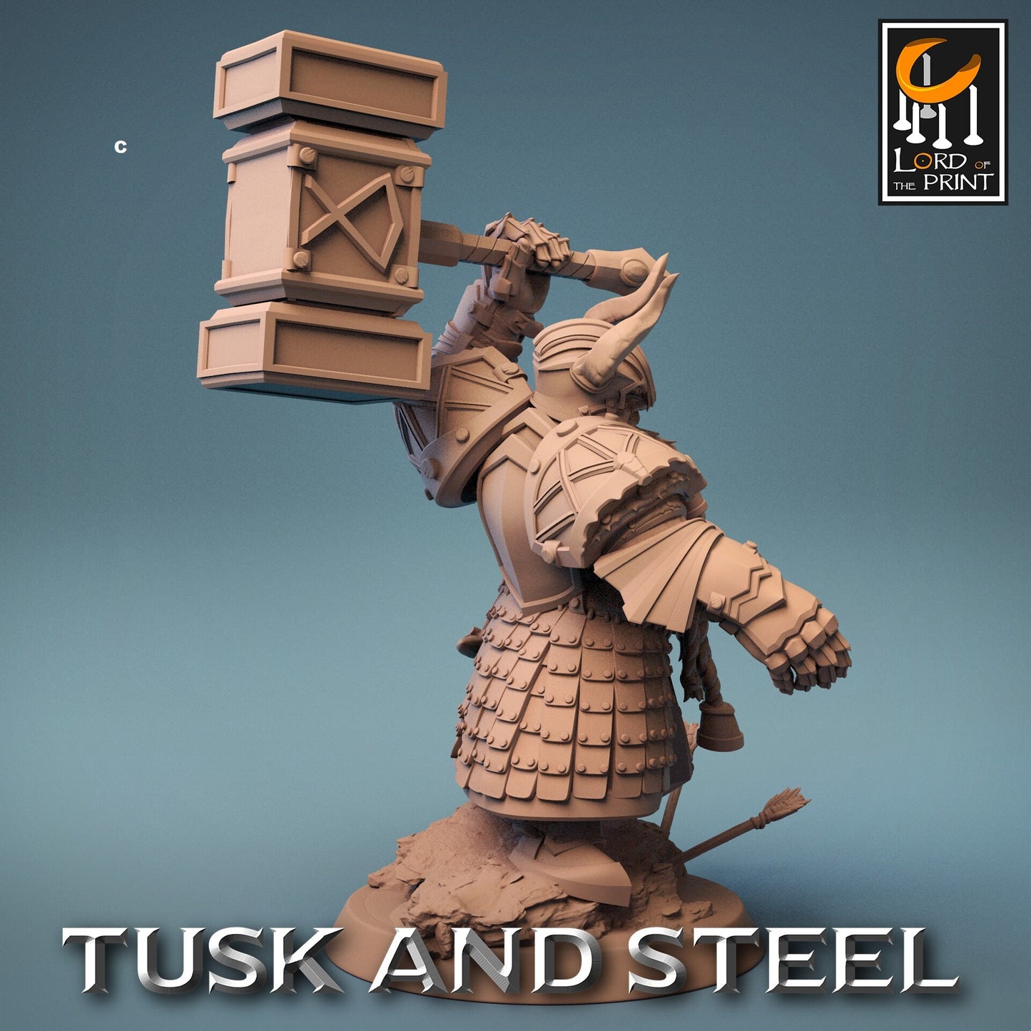 Dwarf Warrior Heavy Armour | Rescale Miniatures | Compatible with D&D/AoS | Fantasy | Tabletop RPG