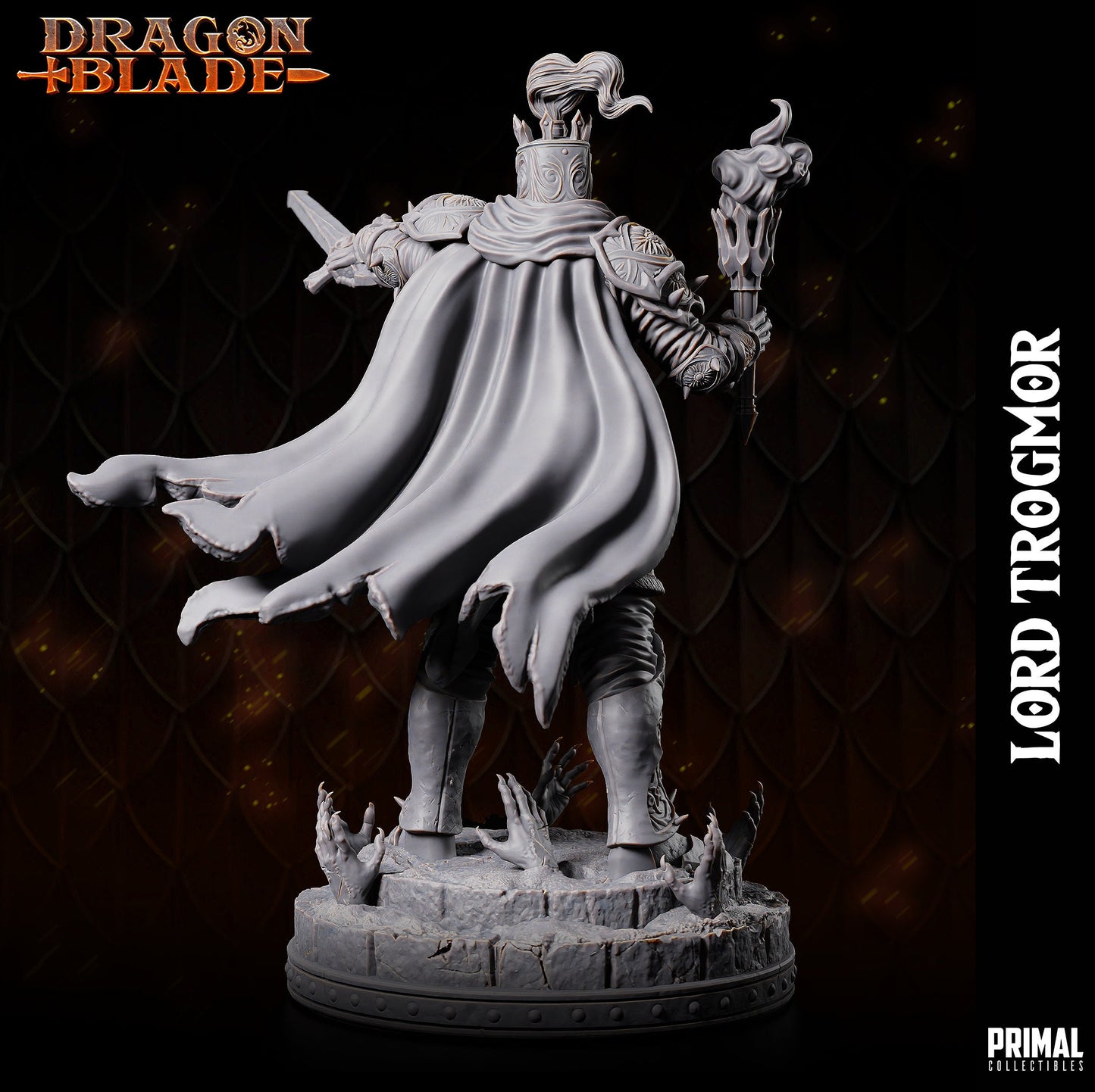 Chaos Lord Trogmor | Primal Collectibles | Compatible with D&D/AoS | Fantasy