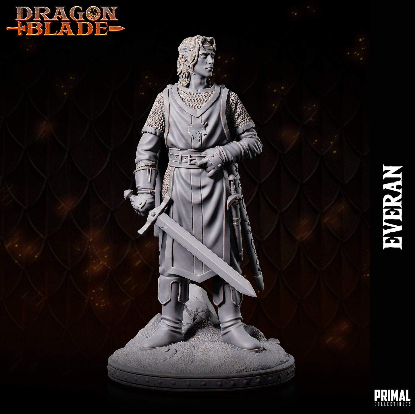 Elf Battle Mage Everan | Primal Collectibles | Compatible with D&D/AoS | Fantasy