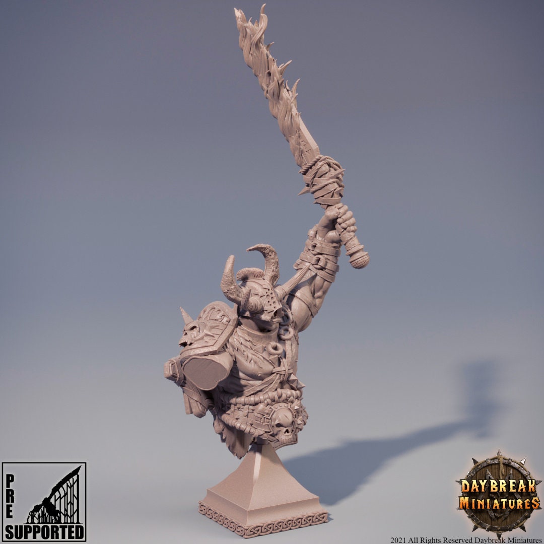 Marauder Proponezius Bust | DayBreak Miniatures | Compatible with D&D/AOS | Fantasy | Tabletop