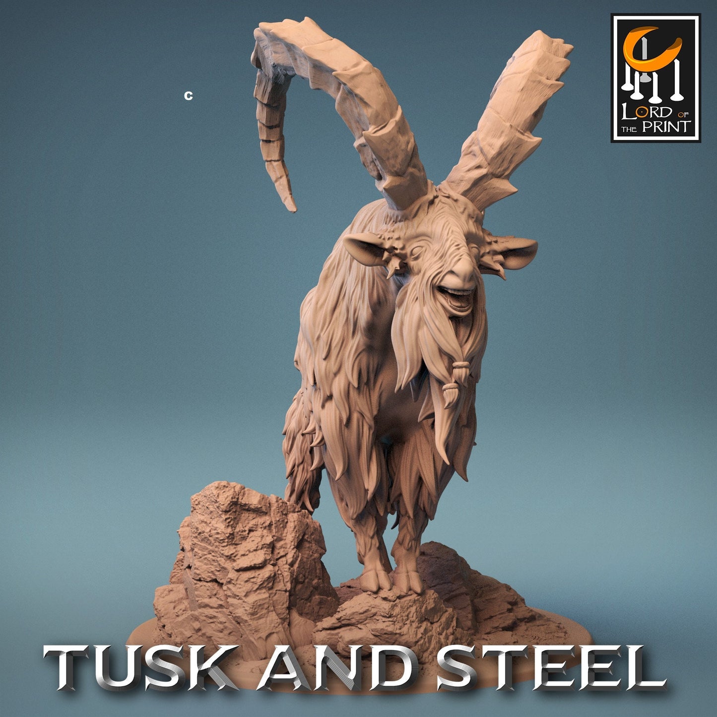 Wild Goat | Rescale Miniatures | Compatible with D&D/AoS | Fantasy | Tabletop RPG