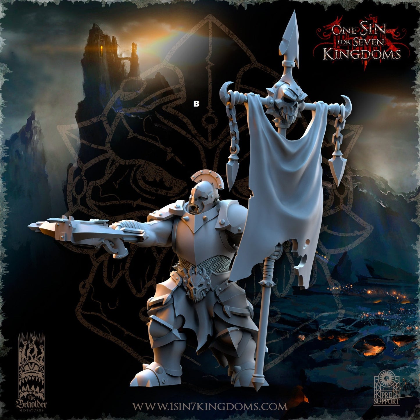Black Orc Crossbows Command | The Beholder Miniatures | Compatible with D&D/AoS | Fantasy | Tabletop RPG