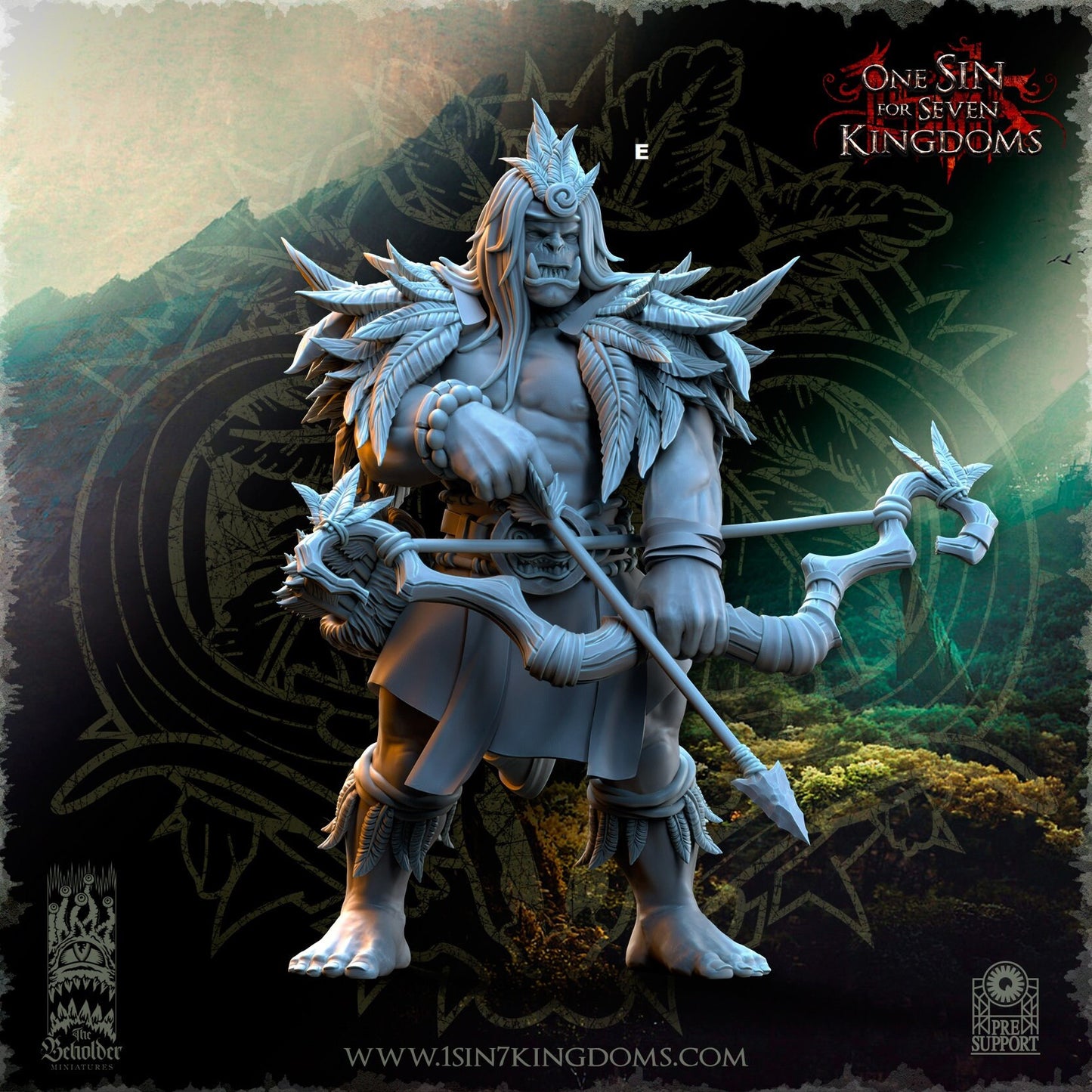 Savage Orc Archers | The Beholder Miniatures | Compatible with D&D/AoS | Fantasy | Tabletop RPG