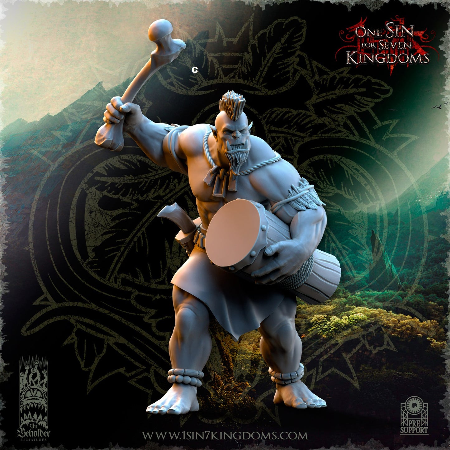 Savage Orc Archers Command | The Beholder Miniatures | Compatible with D&D/AoS | Fantasy | Tabletop RPG