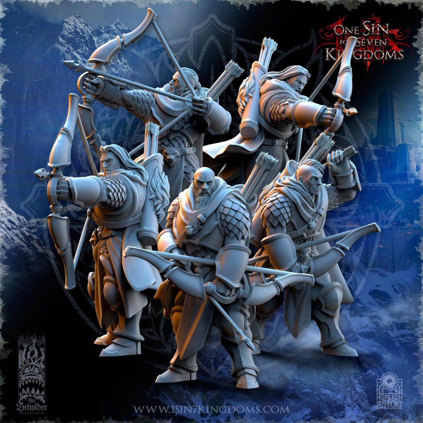 StormWolves Hunters | The Beholder Miniatures | Compatible with D&D/AoS | Fantasy | Tabletop RPG