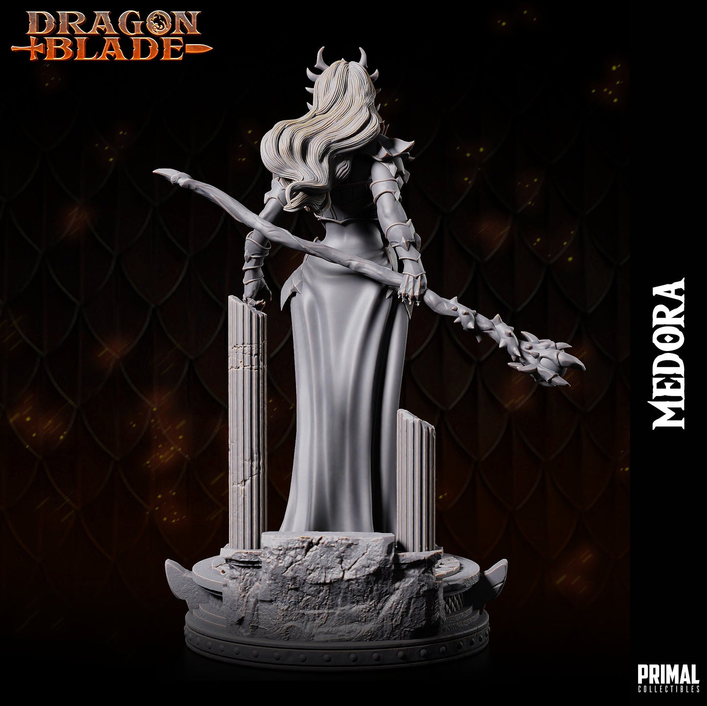 Dark Sorceress Medora | Primal Collectibles | Compatible with D&D/AoS | Fantasy