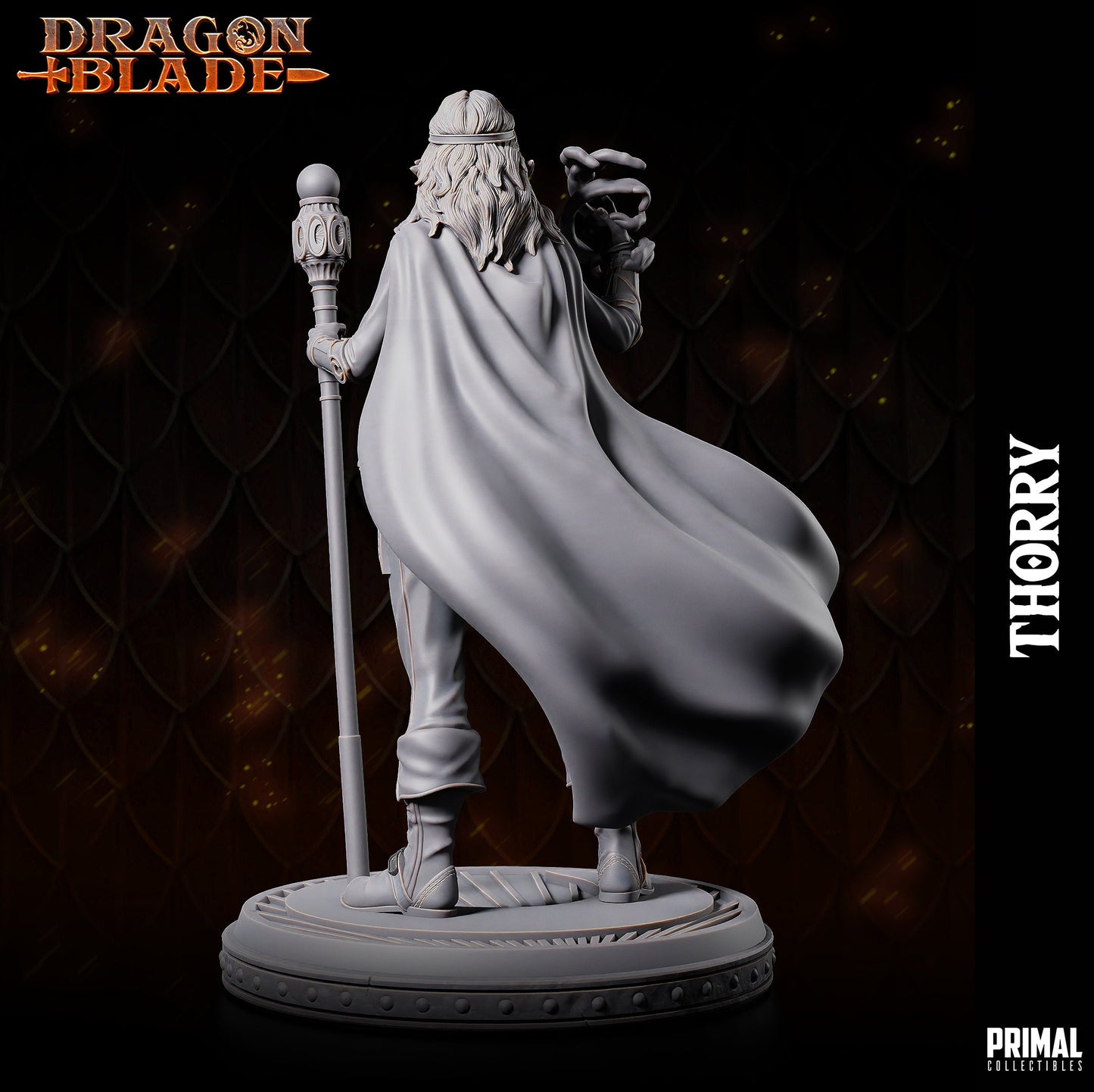 Female Wizard Thorry | Primal Collectibles | Compatible with D&D/AoS | Fantasy