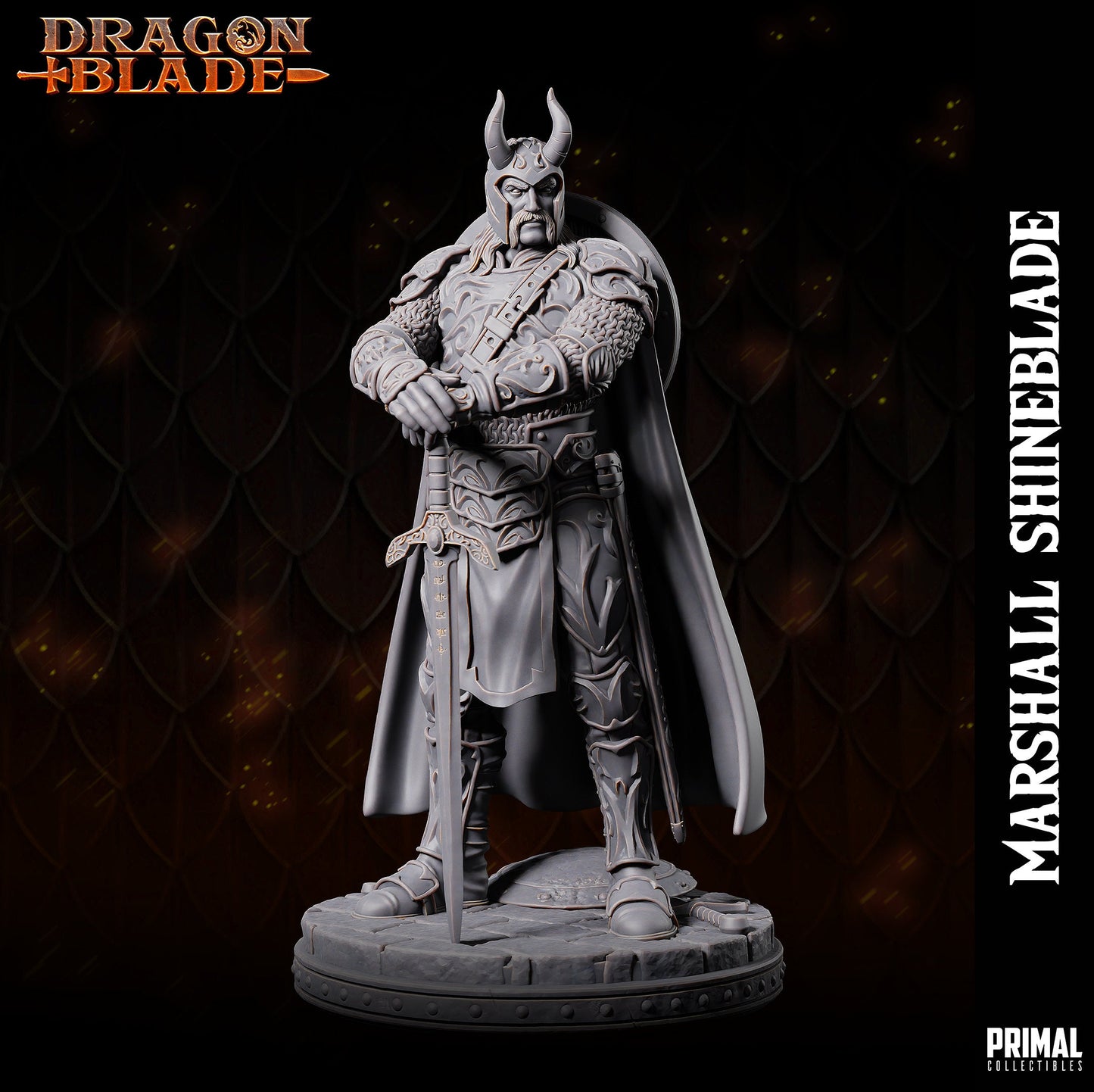 Marshall ShineBlade Knight | Primal Collectibles | Compatible with D&D/AoS | Fantasy