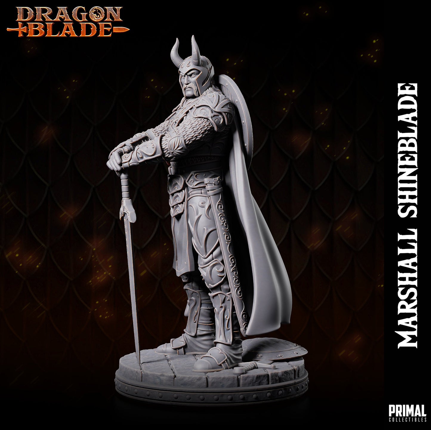 Marshall ShineBlade Knight | Primal Collectibles | Compatible with D&D/AoS | Fantasy