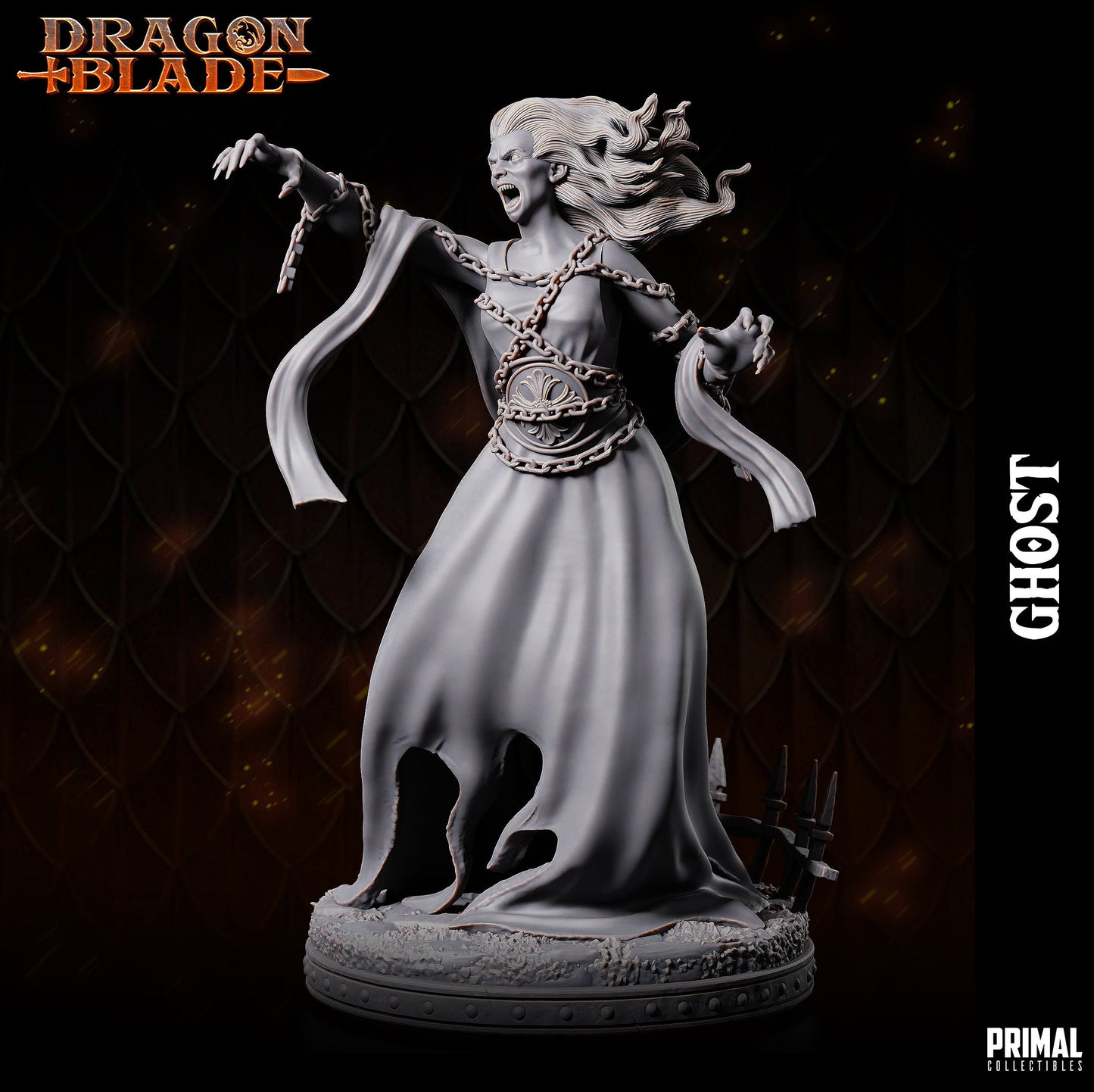 Female Ghost | Primal Collectibles | Compatible with D&D/AoS | Fantasy
