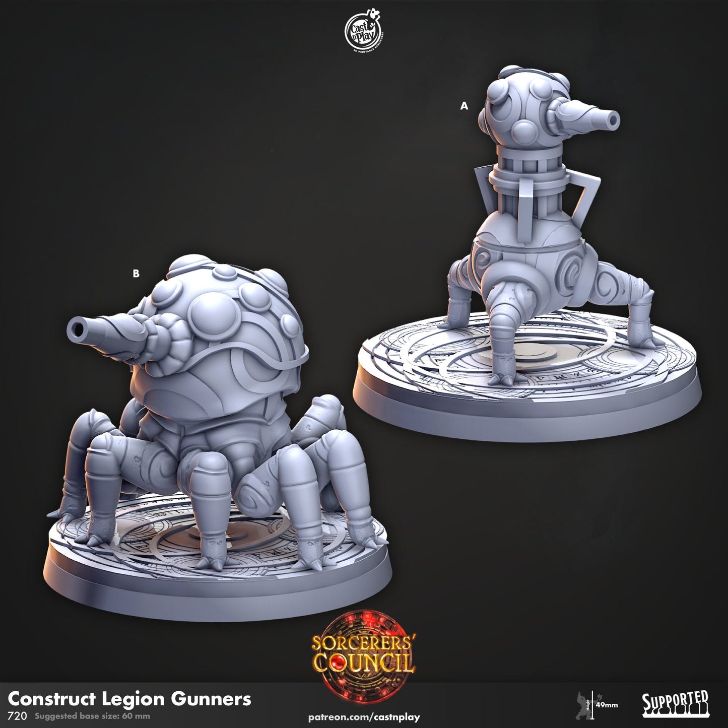 Construct Gunners | CastnPlay | Compatible with D&D/AoS | Fantasy | Tabletop RPG