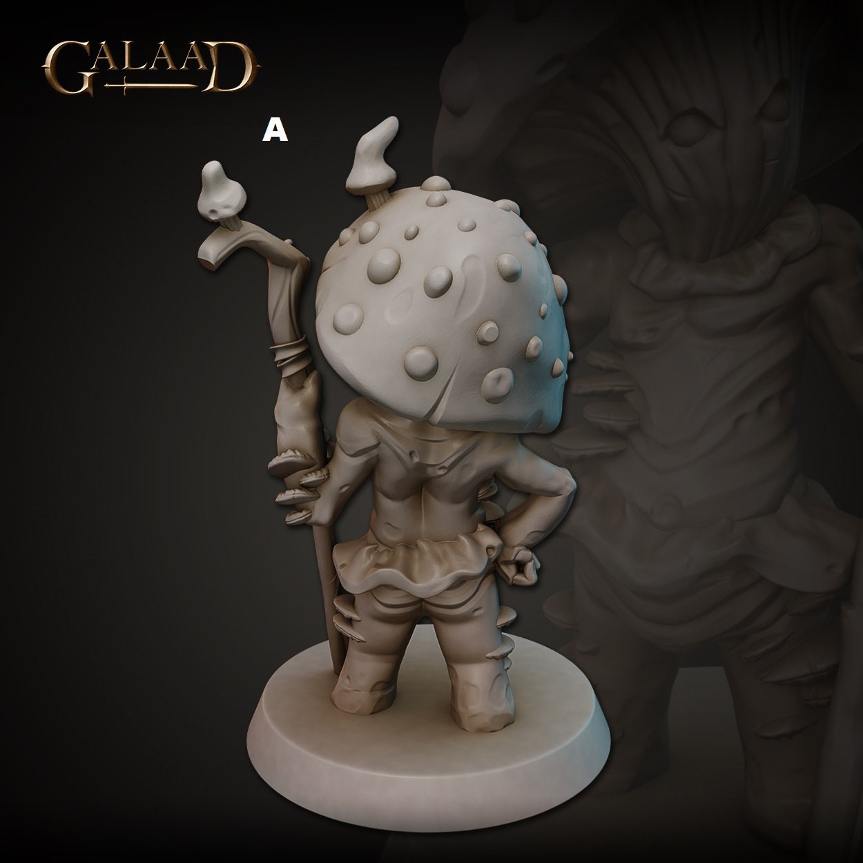 Myconid Druid | Galaad Miniatures | Compatible with D&D/AoS | Fantasy | Tabletop RPG