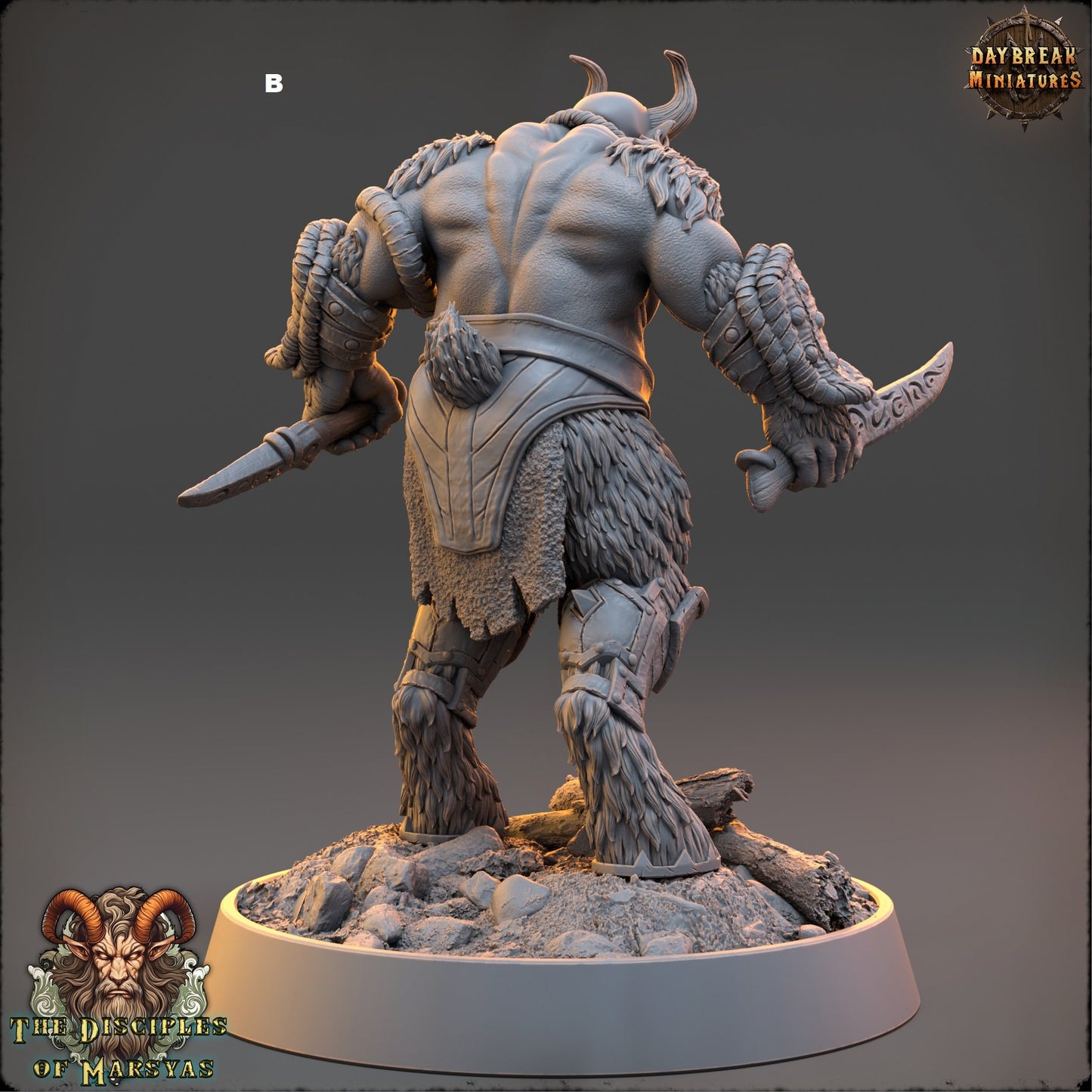 Marsyas Satyrs Warriors | DayBreak Miniatures | Compatible with D&D/AOS | Fantasy | Tabletop