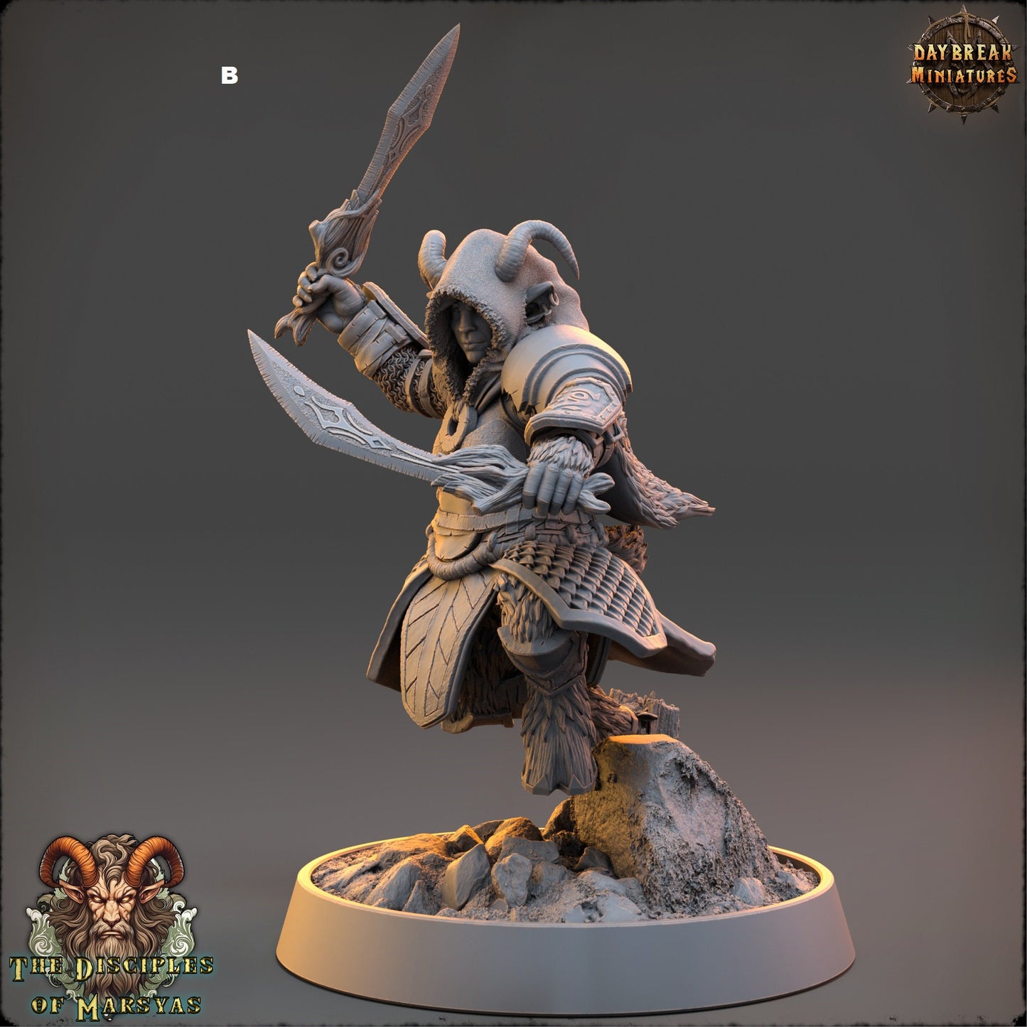 Marsyas Satyrs Female Warriors | DayBreak Miniatures | Compatible with D&D/AOS | Fantasy | Tabletop
