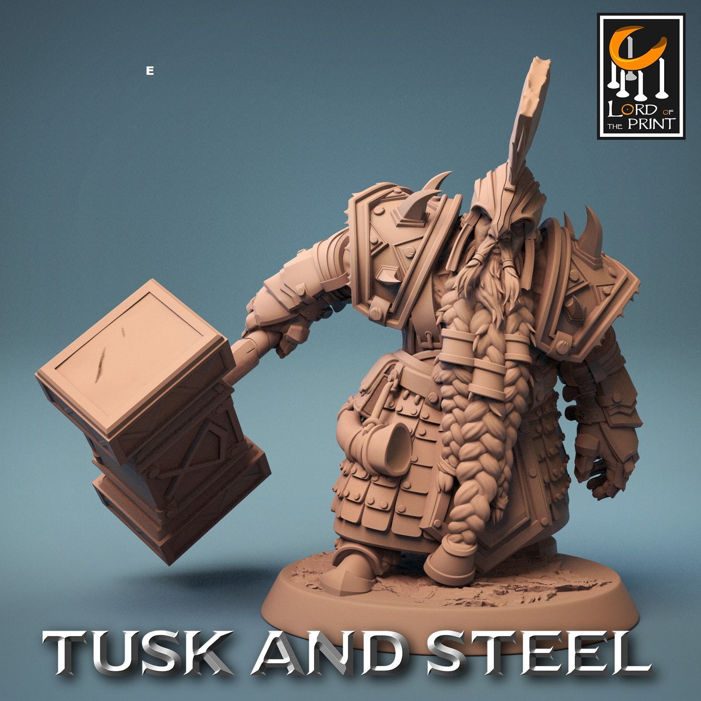 Dwarf Warrior Heavy Armour | Rescale Miniatures | Compatible with D&D/AoS | Fantasy | Tabletop RPG