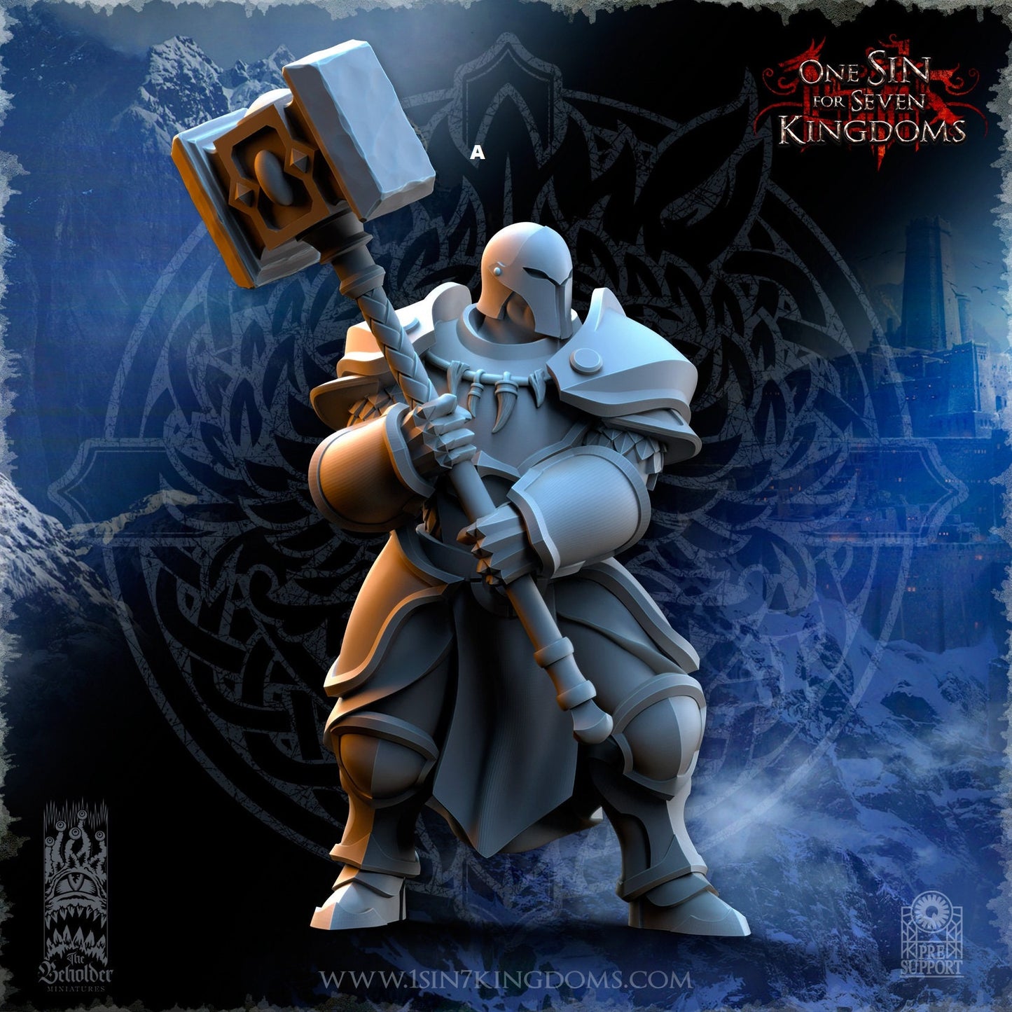 StormWolves Sunderers Great Hammer | The Beholder Miniatures | Compatible with D&D/AoS | Fantasy | Tabletop RPG