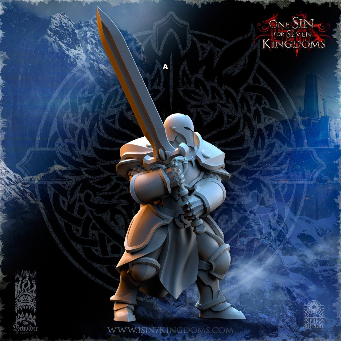 StormWolves Sunderers Great Sword | The Beholder Miniatures | Compatible with D&D/AoS | Fantasy | Tabletop RPG