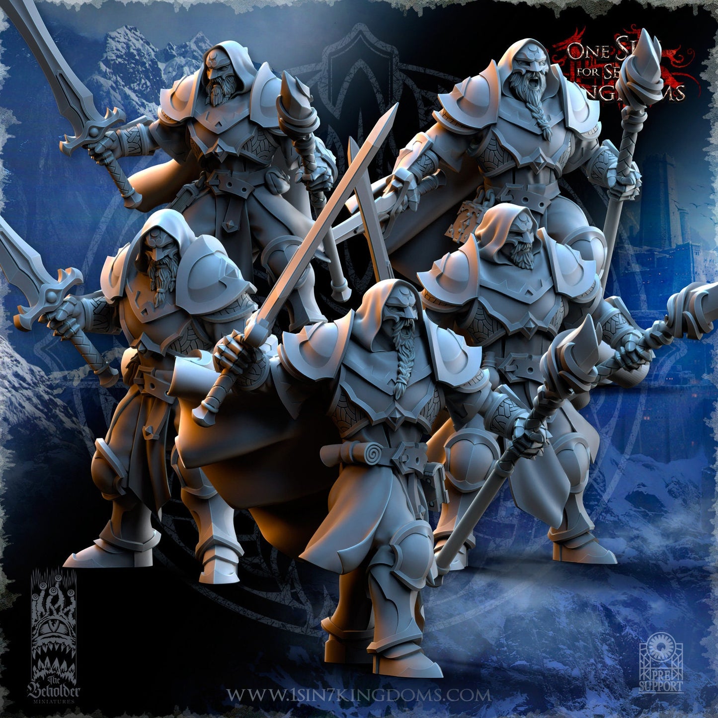 StormWolves Howlers Sword and Staff | The Beholder Miniatures | Compatible with D&D/AoS | Fantasy | Tabletop RPG
