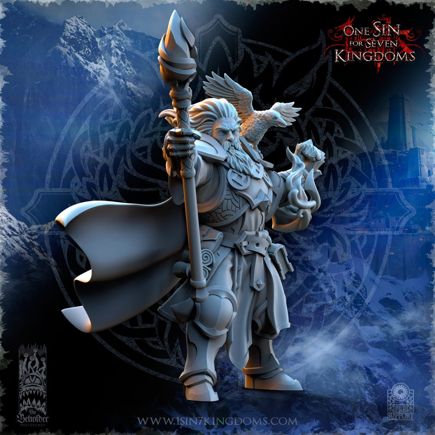 StormWolves Howlers Commander Ihsahn | The Beholder Miniatures | Compatible with D&D/AoS | Fantasy | Tabletop RPG