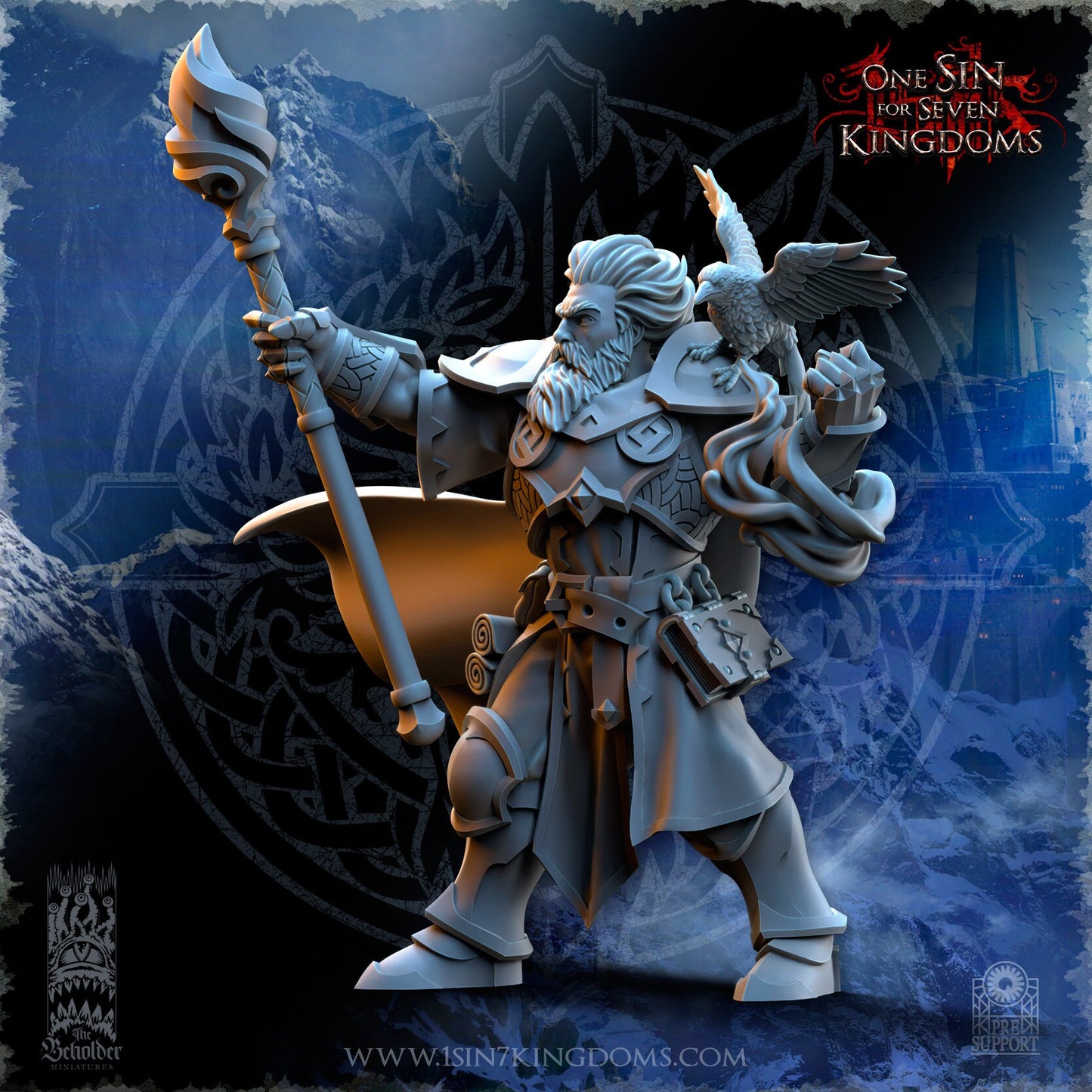 StormWolves Howlers Commander Ihsahn | The Beholder Miniatures | Compatible with D&D/AoS | Fantasy | Tabletop RPG