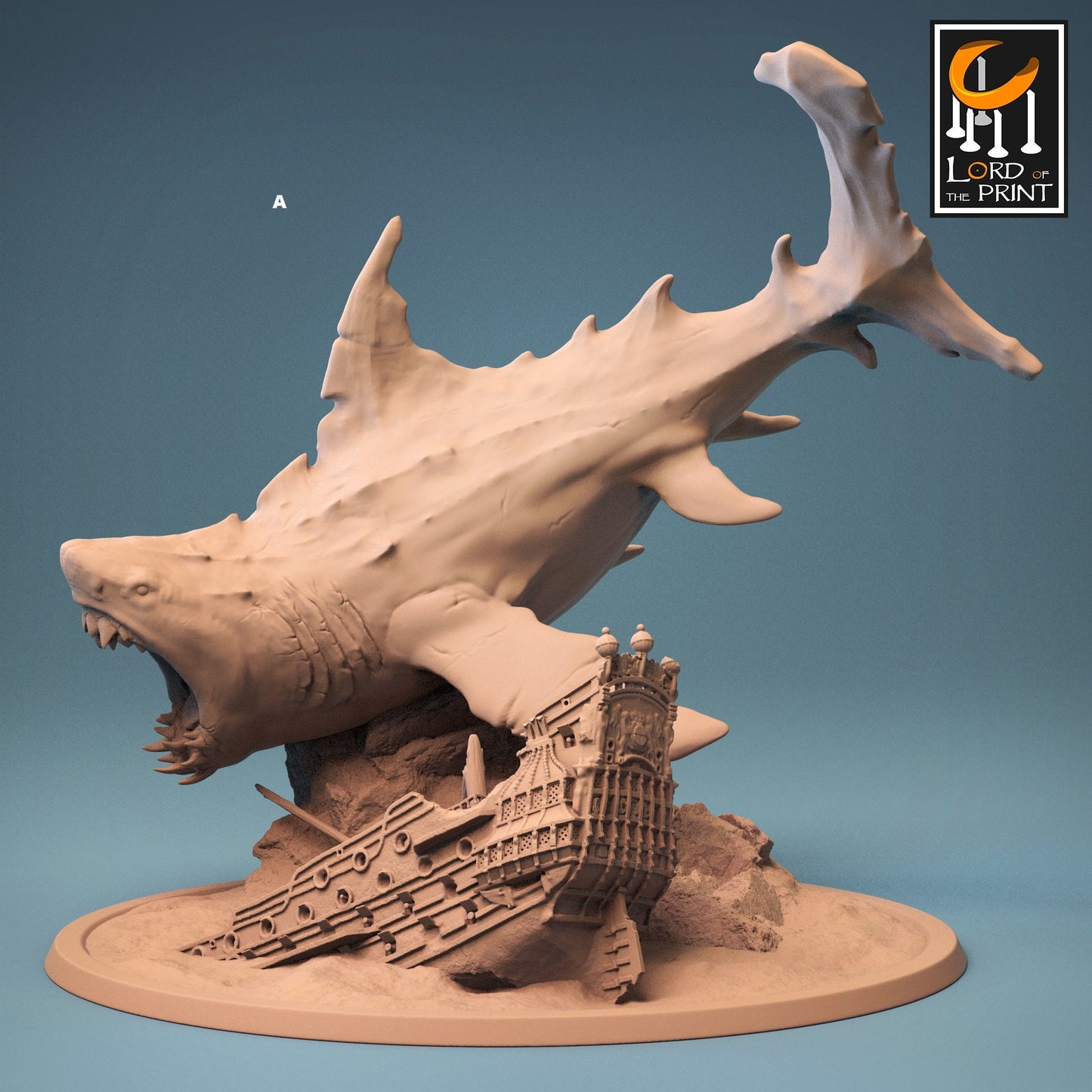 Megalodon | Rescale Miniatures | Compatible with D&D/AoS | Fantasy | Tabletop RPG