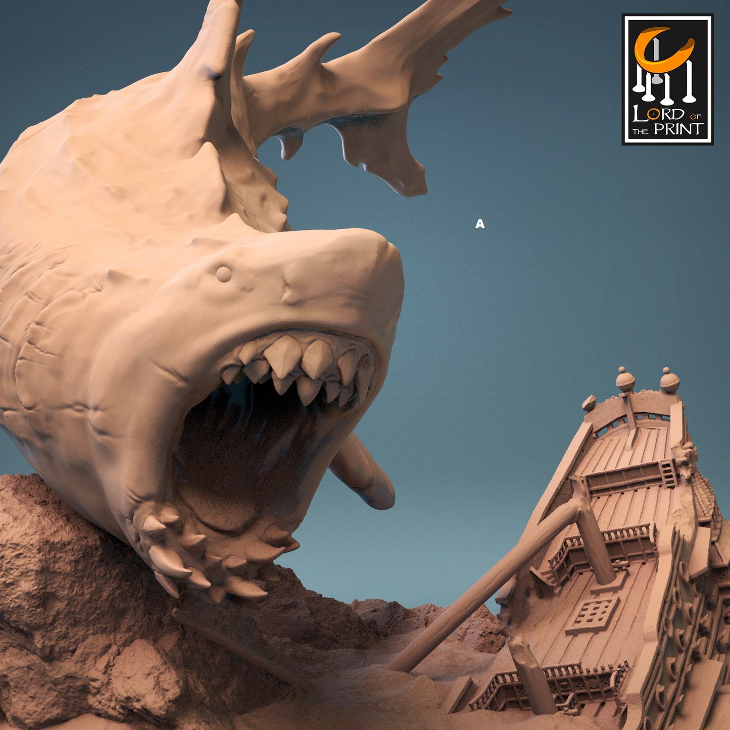 Megalodon | Rescale Miniatures | Compatible with D&D/AoS | Fantasy | Tabletop RPG