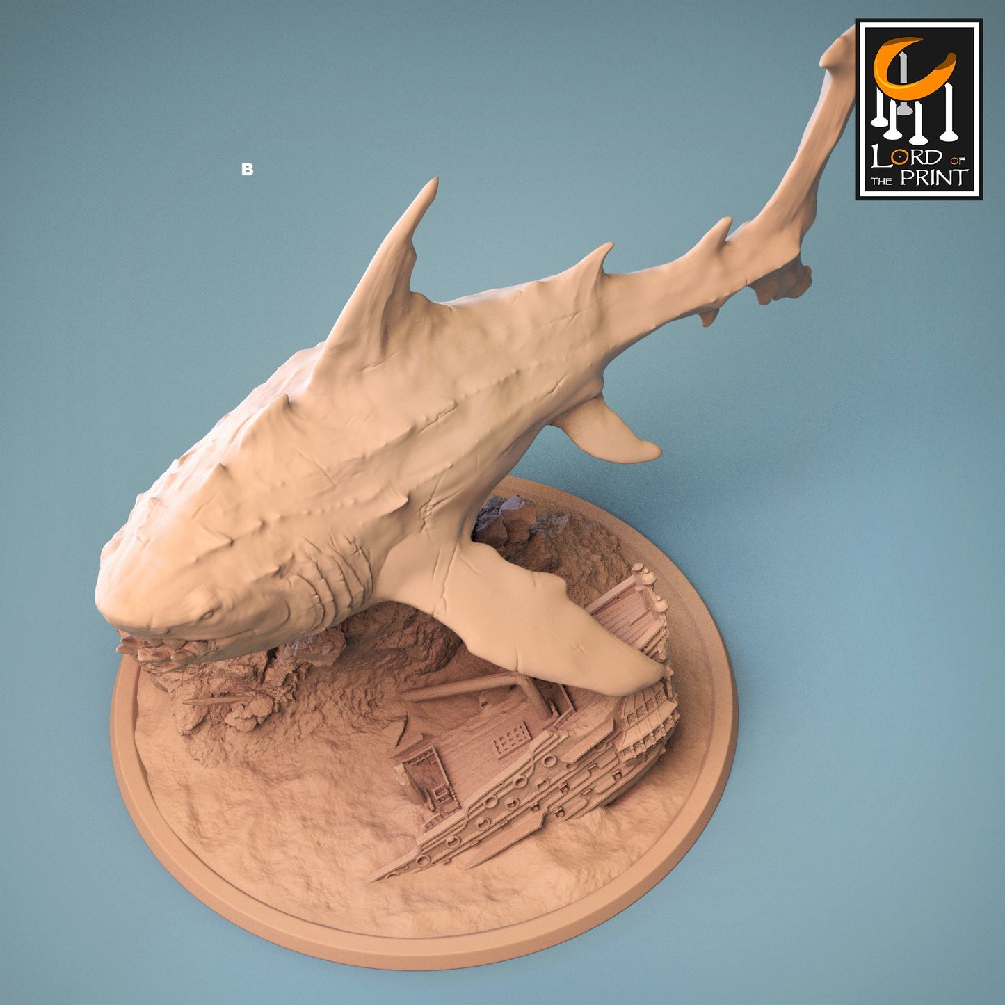 Megalodon | Rescale Miniatures | Compatible with D&D/AoS | Fantasy | Tabletop RPG