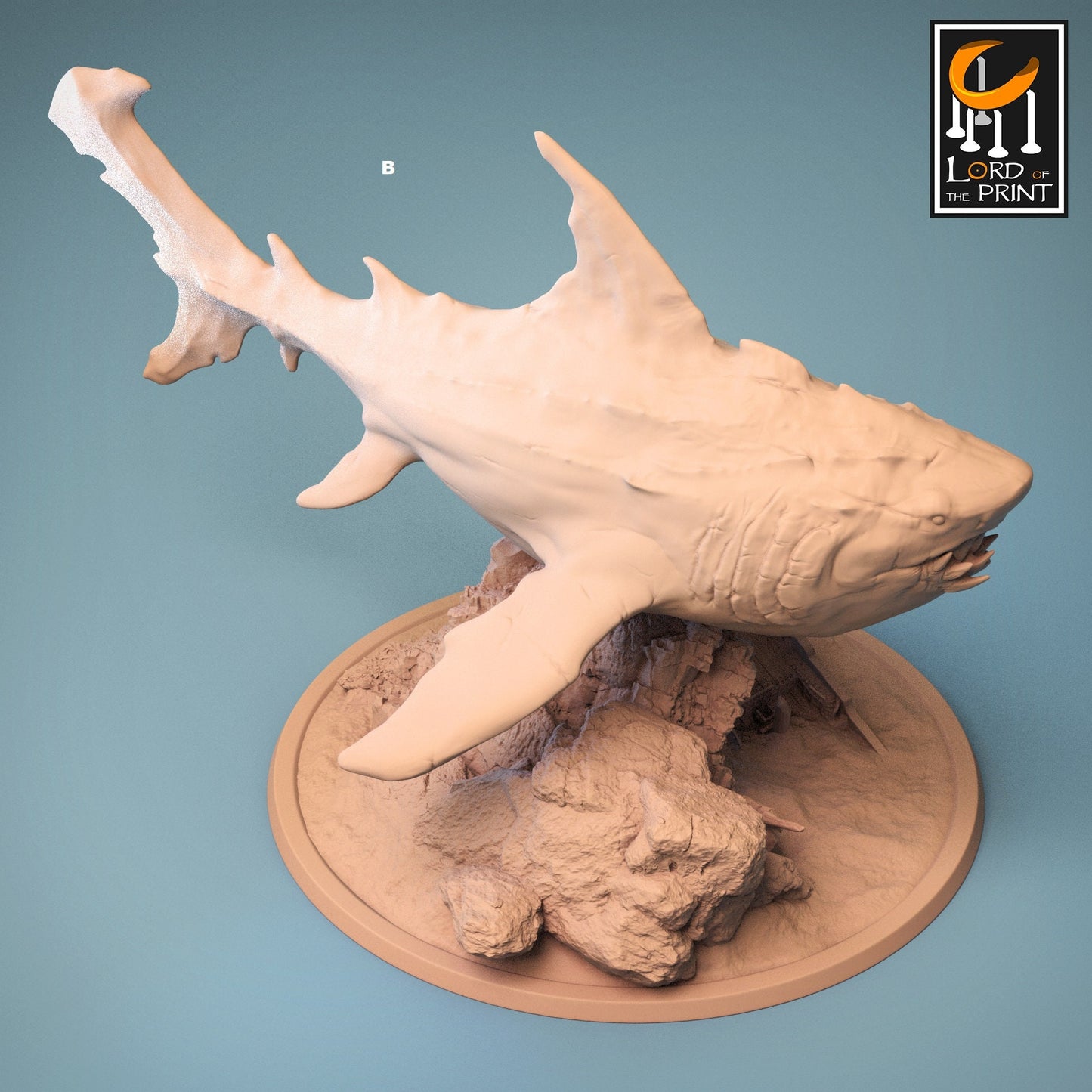 Megalodon | Rescale Miniatures | Compatible with D&D/AoS | Fantasy | Tabletop RPG