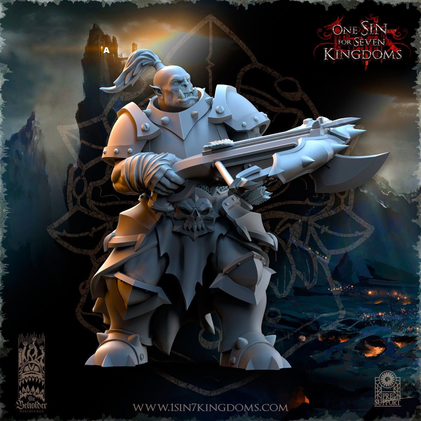 Black Orc Crossbows | The Beholder Miniatures | Compatible with D&D/AoS | Fantasy | Tabletop RPG