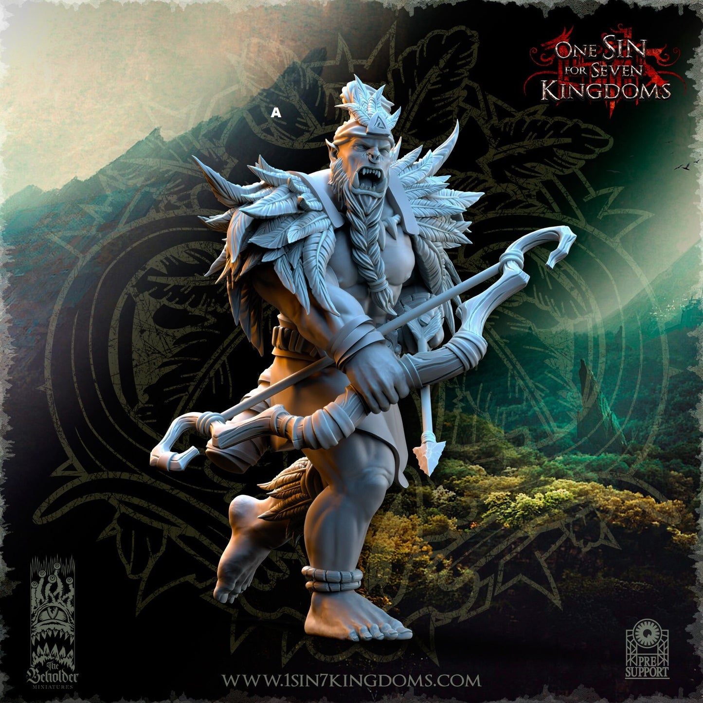 Savage Orc Archers | The Beholder Miniatures | Compatible with D&D/AoS | Fantasy | Tabletop RPG