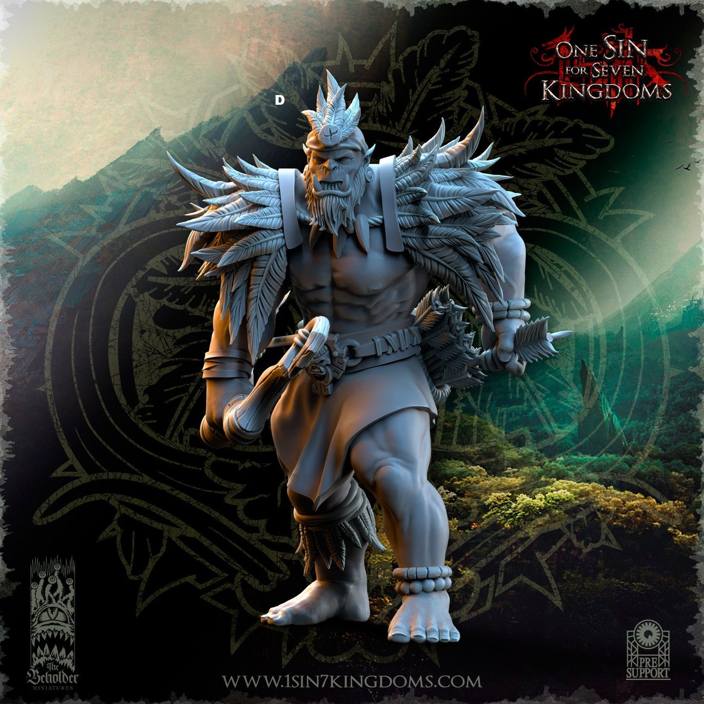 Savage Orc Archers | The Beholder Miniatures | Compatible with D&D/AoS | Fantasy | Tabletop RPG
