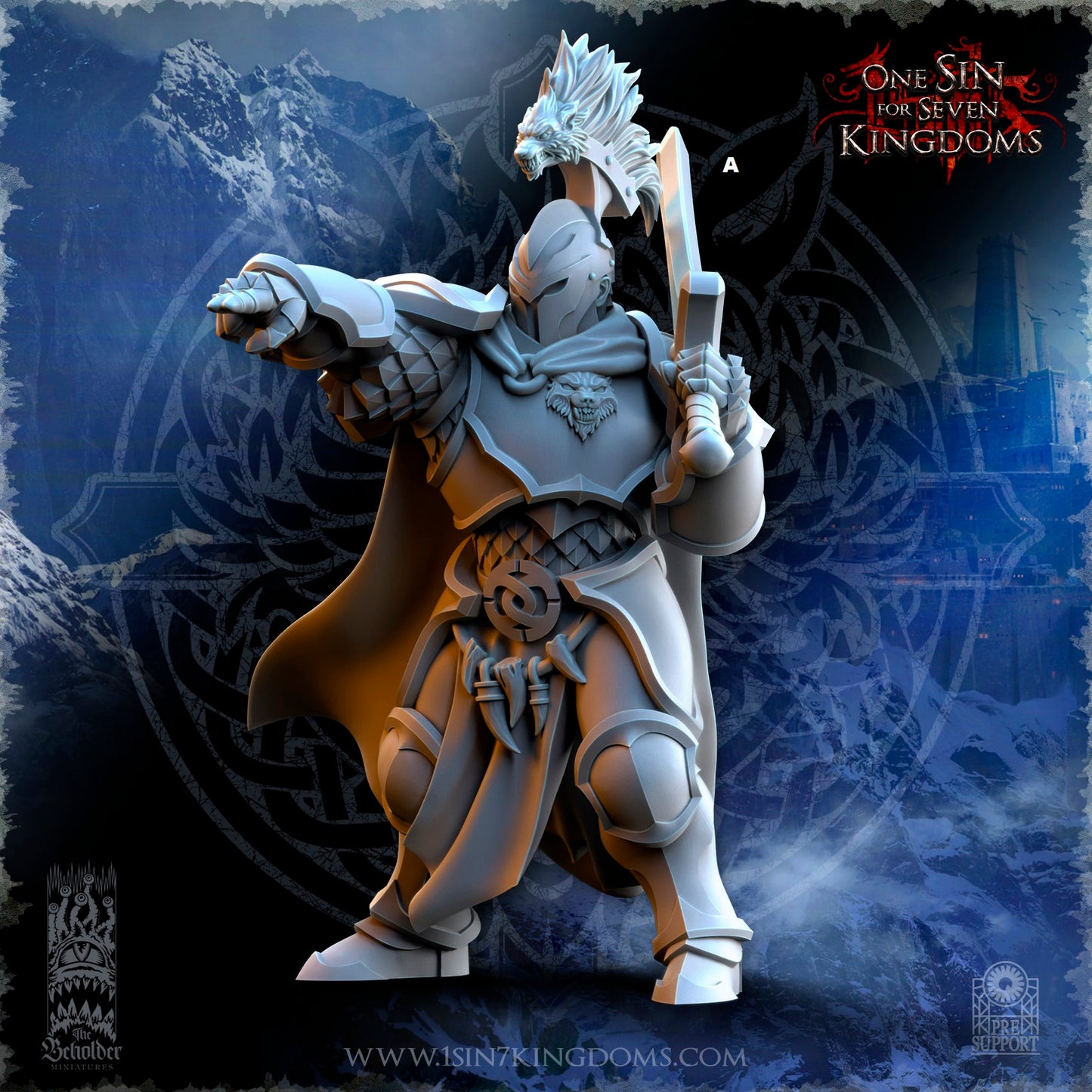 Storm Wolves Command | The Beholder Miniatures | Compatible with D&D/AoS | Fantasy | Tabletop RPG