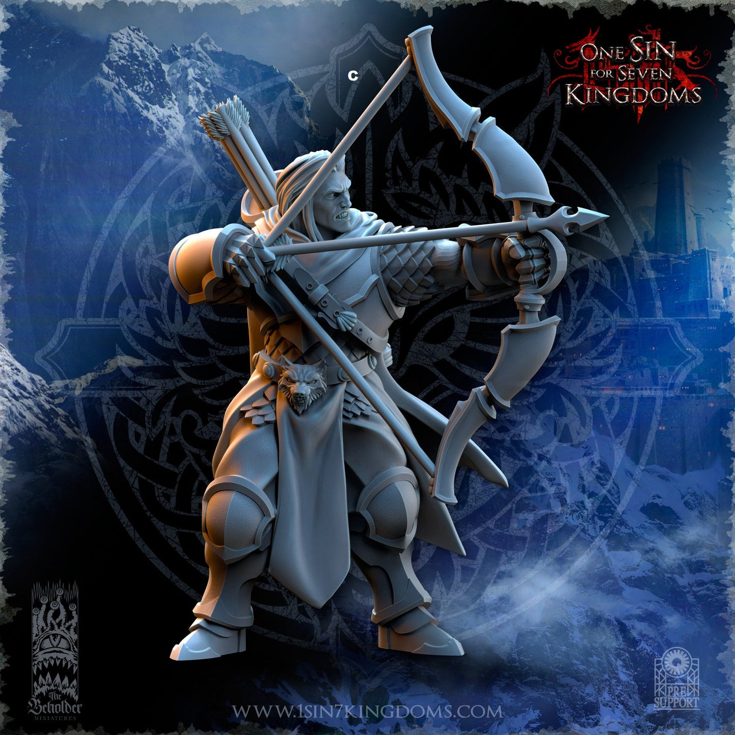 StormWolves Hunters | The Beholder Miniatures | Compatible with D&D/AoS | Fantasy | Tabletop RPG