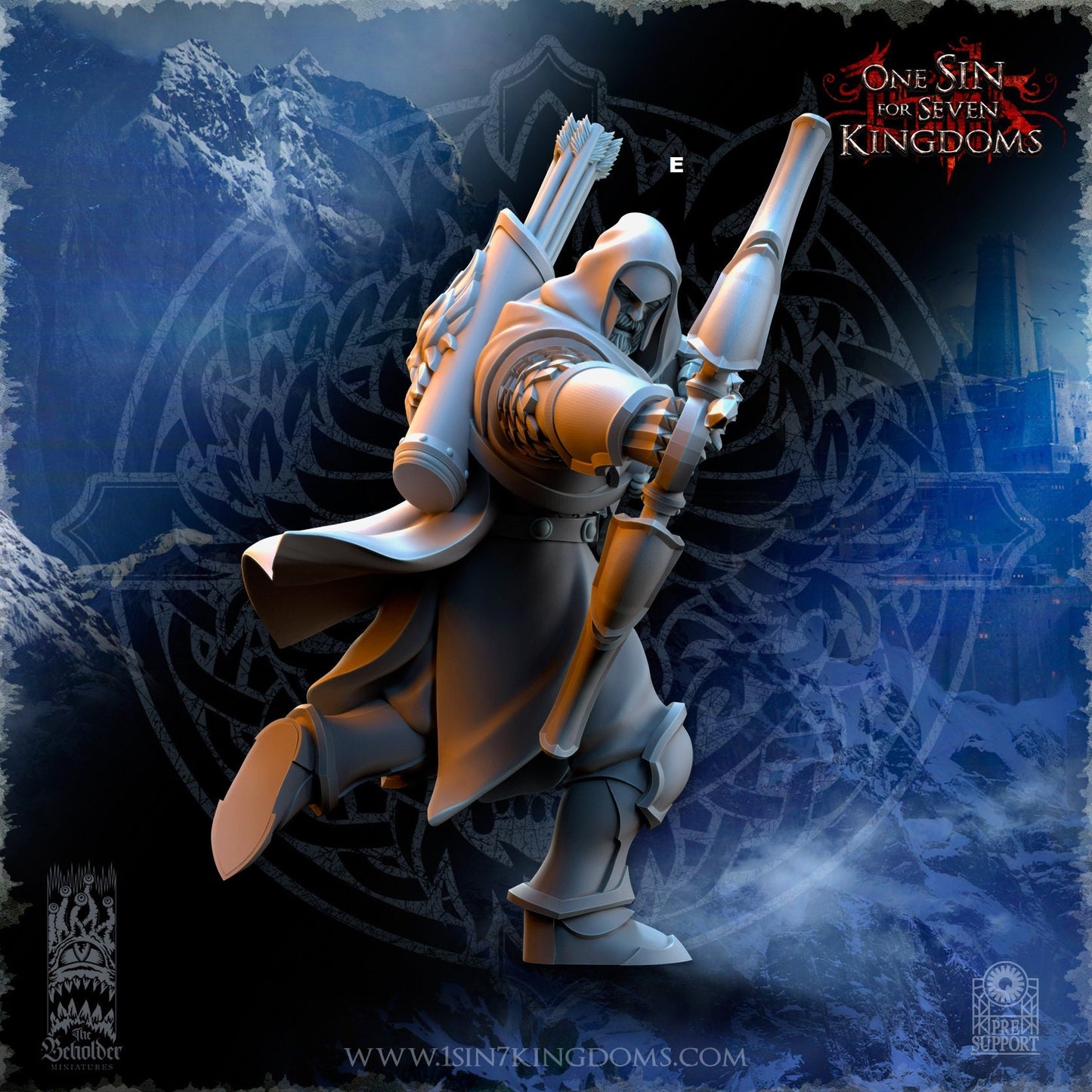 StormWolves Hunters Helmets | The Beholder Miniatures | Compatible with D&D/AoS | Fantasy | Tabletop RPG