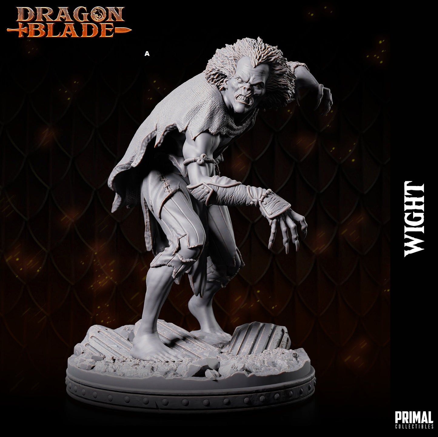 Undead Wight | Primal Collectibles | Compatible with D&D/AoS | Fantasy