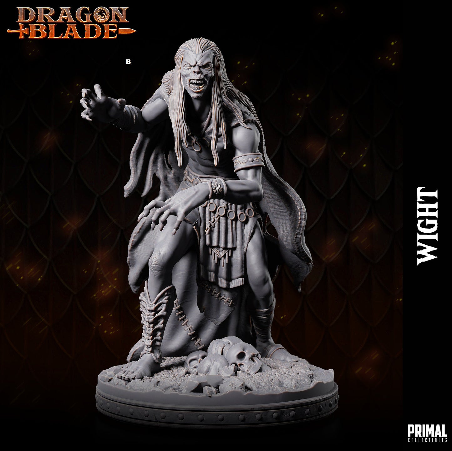 Undead Wight | Primal Collectibles | Compatible with D&D/AoS | Fantasy
