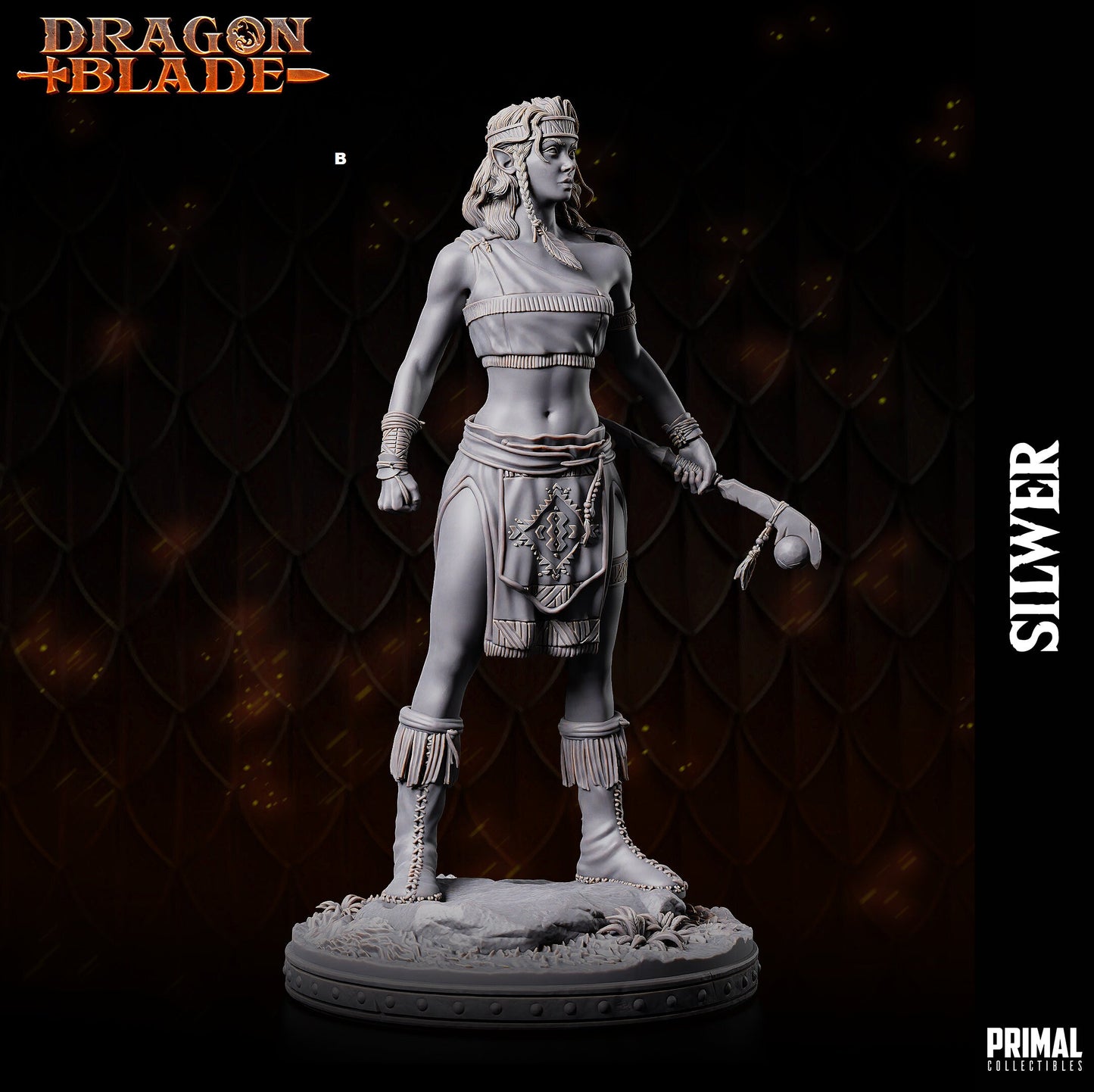 Female Elf Silwer | Primal Collectibles | Compatible with D&D/AoS | Fantasy