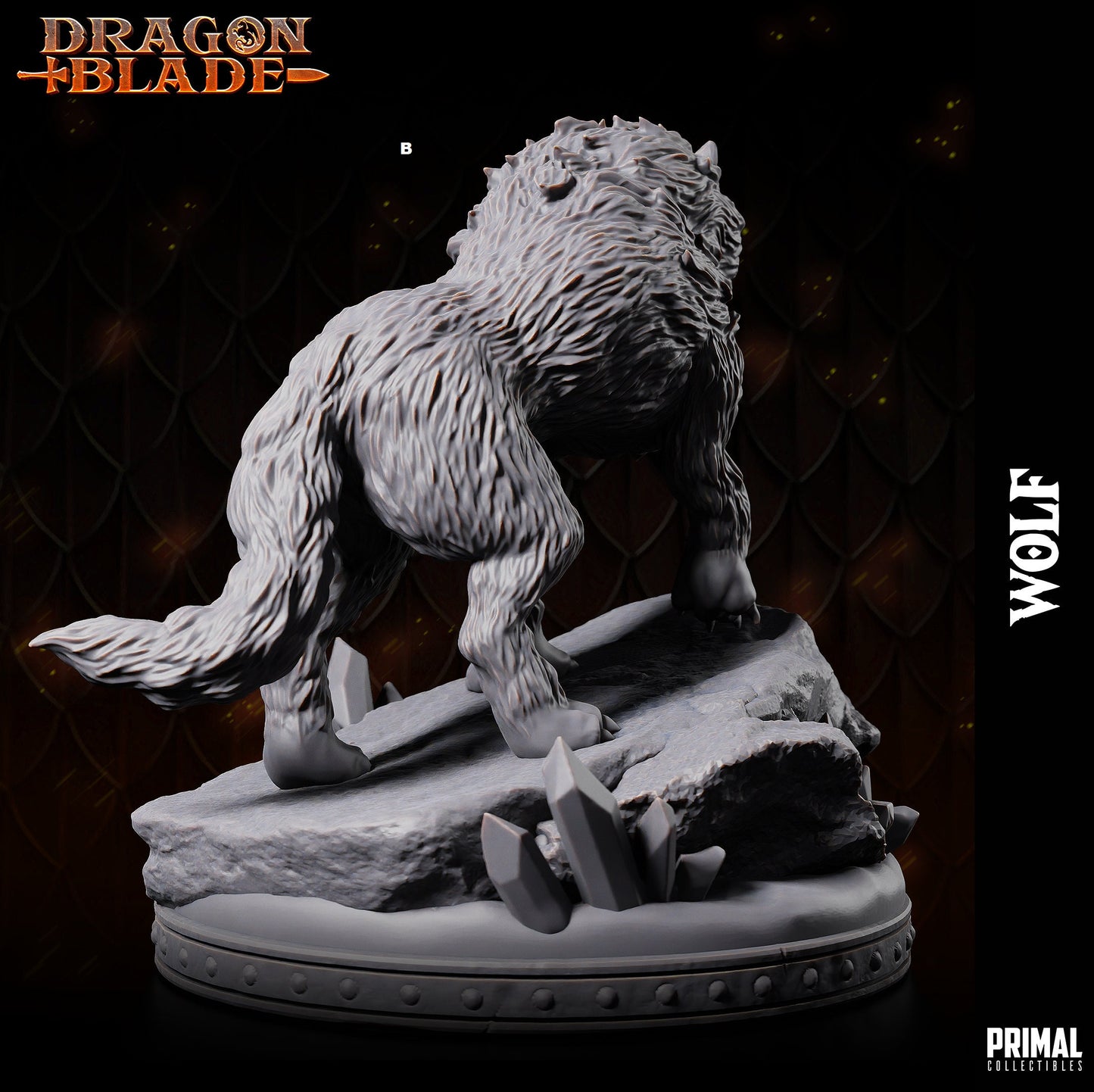Wild Wolf | Primal Collectibles | Compatible with D&D/AoS | Fantasy