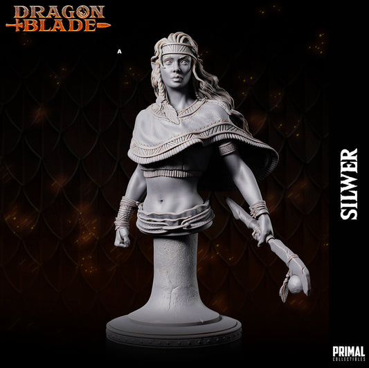 Female Elf Silwer Bust | Primal Collectibles | Compatible with D&D/AoS | Fantasy