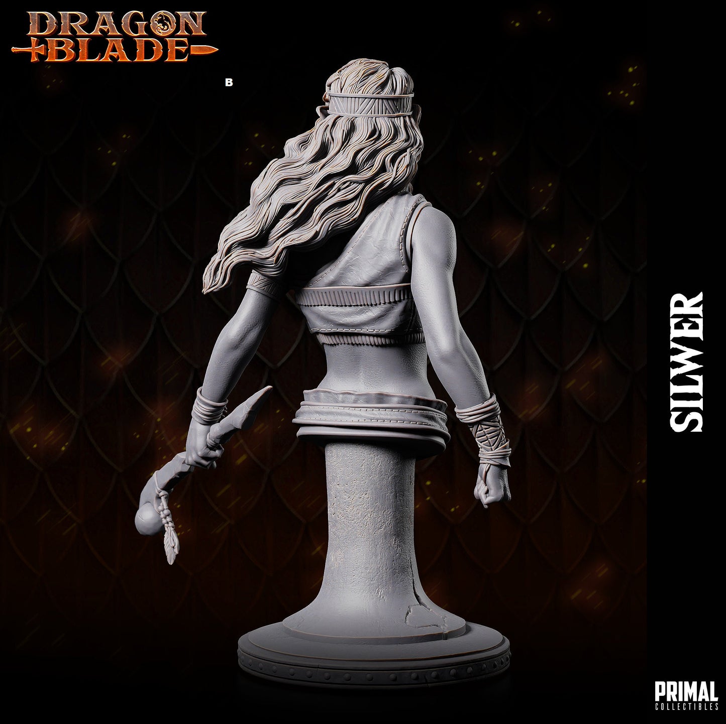 Female Elf Silwer Bust | Primal Collectibles | Compatible with D&D/AoS | Fantasy