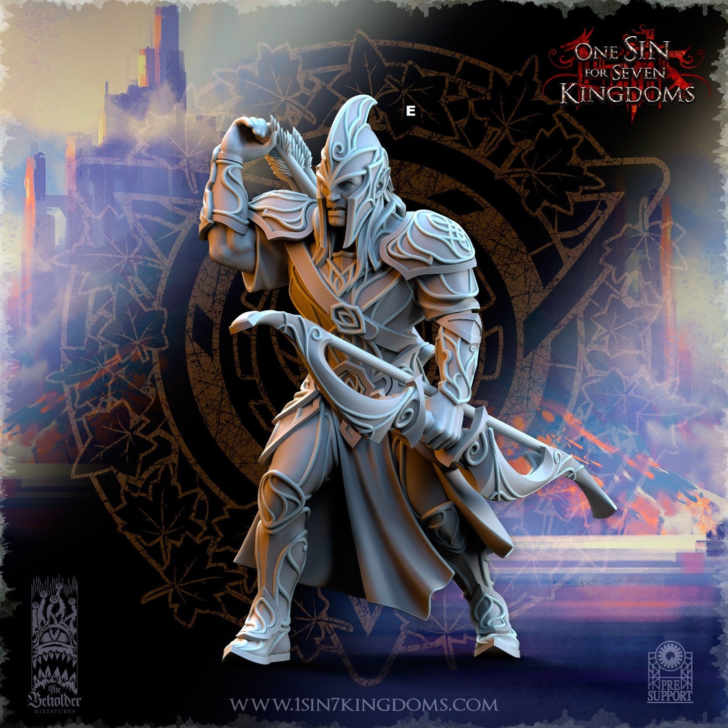SilverMoor Elf Archer | The Beholder Miniatures | Compatible with D&D/AoS | Fantasy | Tabletop RPG